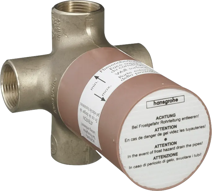 Hansgrohe Ventile ohne Ventil Grundkörper Bonusfähiger Umsatz Hansgrohe Grundkörper für Quattro 4-Wege Umstellventil Unterputz Hansgrohe Ventile ohne Ventil Grundkörper Bonusfähiger Umsatz Hansgrohe Grundkörper für Quattro 4-Wege Umstellventil Unterputz