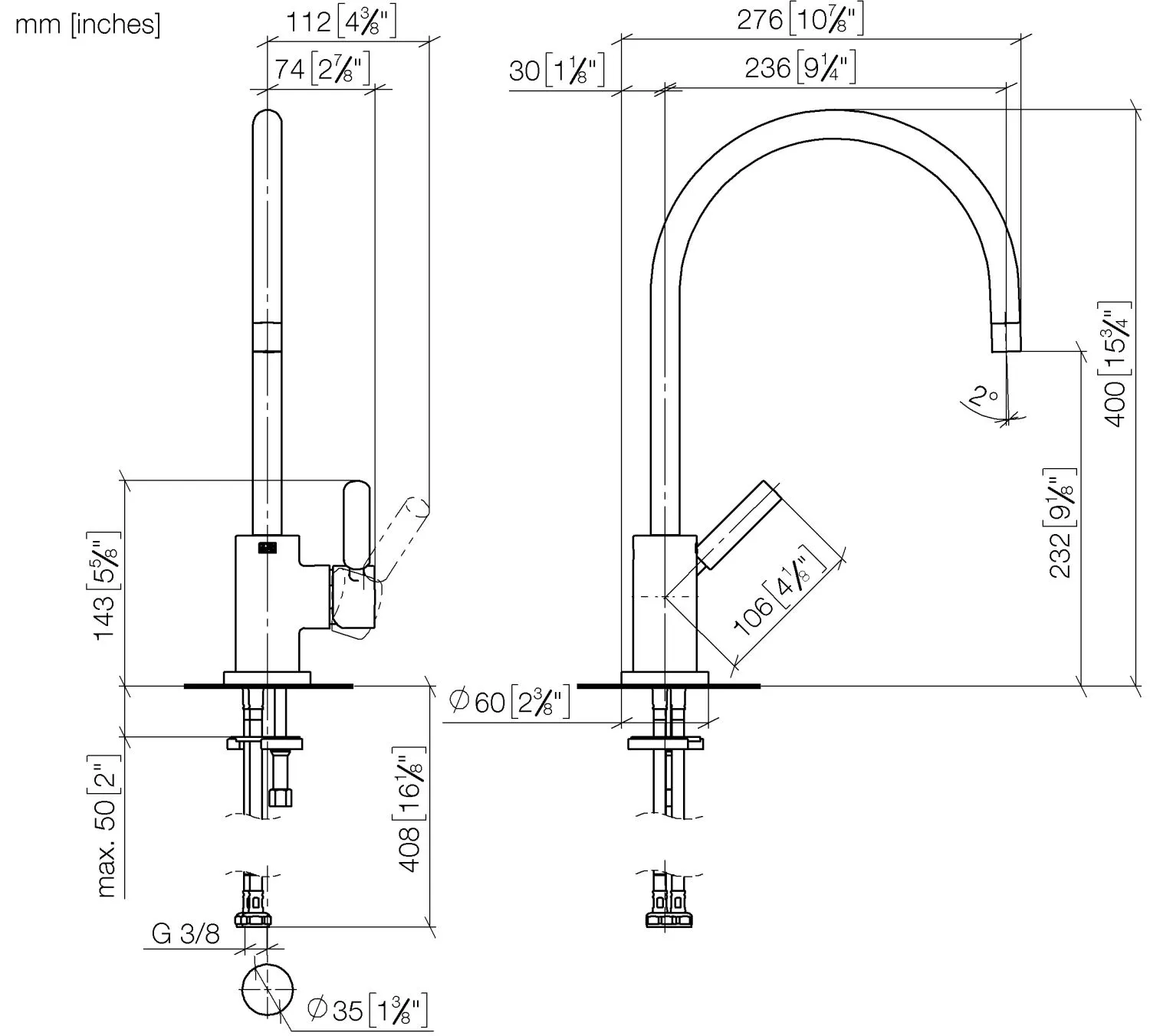 Dornbracht TARA Einhebelmischer - Chrom Dornbracht TARA Einhebelmischer - Chrom