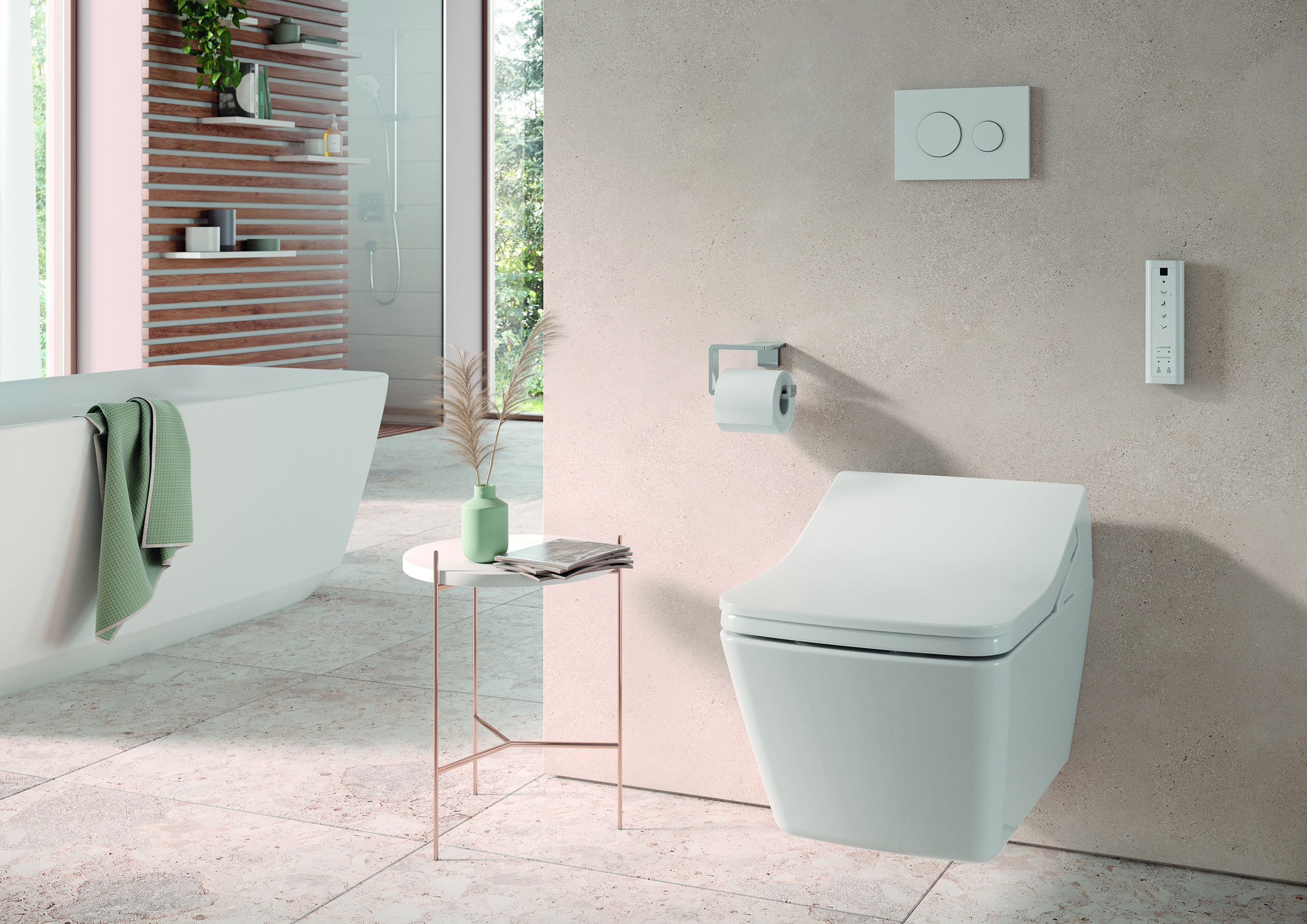 Dusch-WC Washlet SX EWATER+ randlos mit Tornado Flush „SX“ 386 × 579 mm in weiß Dusch-WC Washlet SX EWATER+ randlos mit Tornado Flush „SX“ 386 × 579 mm in weiß
