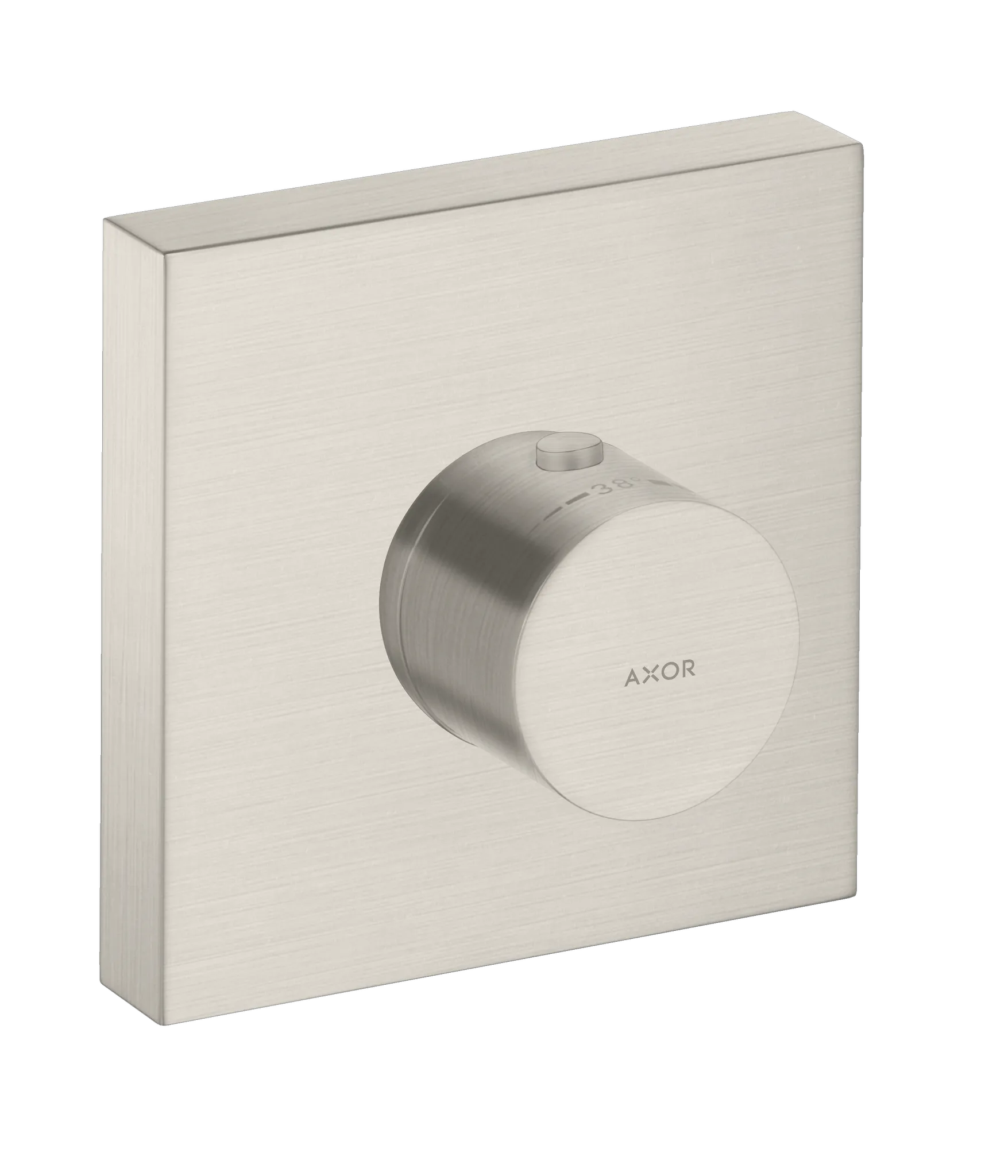 Hansgrohe AXOR Starck Shower Col Armatur Thermostatmodul 120⁄120 Unterputz eckig, Edelstahl Optic