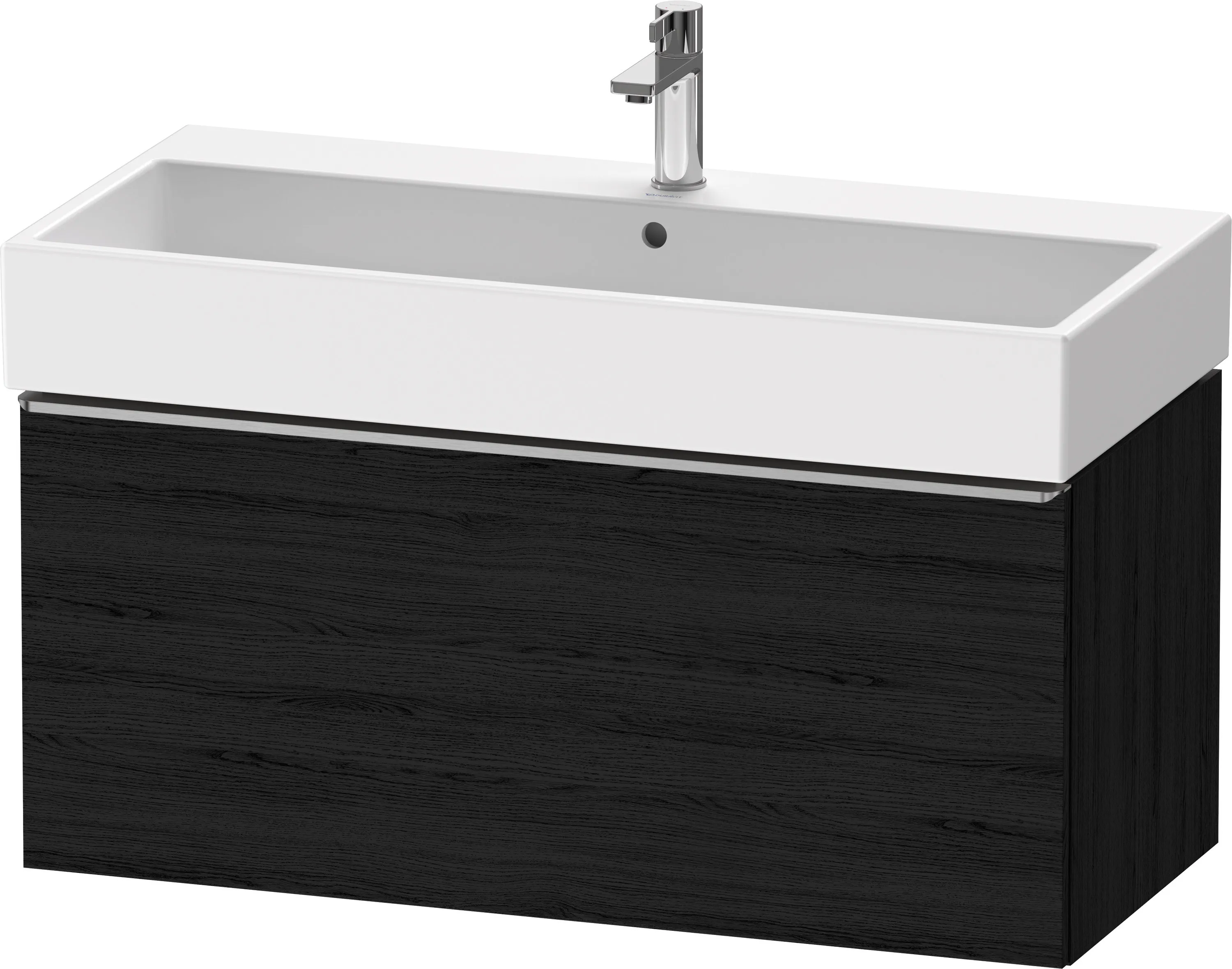 Duravit Waschtischunterschrank wandhängend „D-Neo“ 98,4 × 44 × 44,2 cm Eiche Schwarz