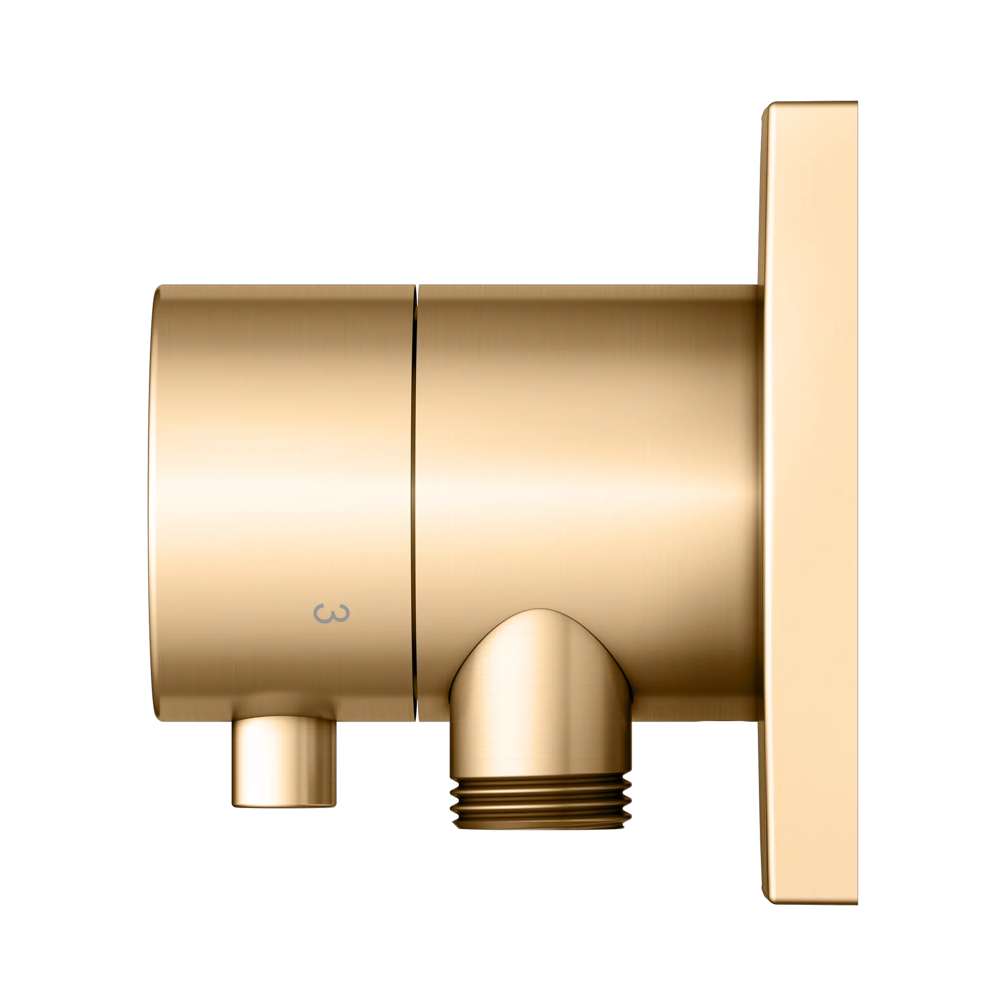IXMO 3-Wege Umstellventil UP DN15 IXMO Comfort, eckig Messing gebürstet IXMO 3-Wege Umstellventil UP DN15 IXMO Comfort, eckig Messing gebürstet