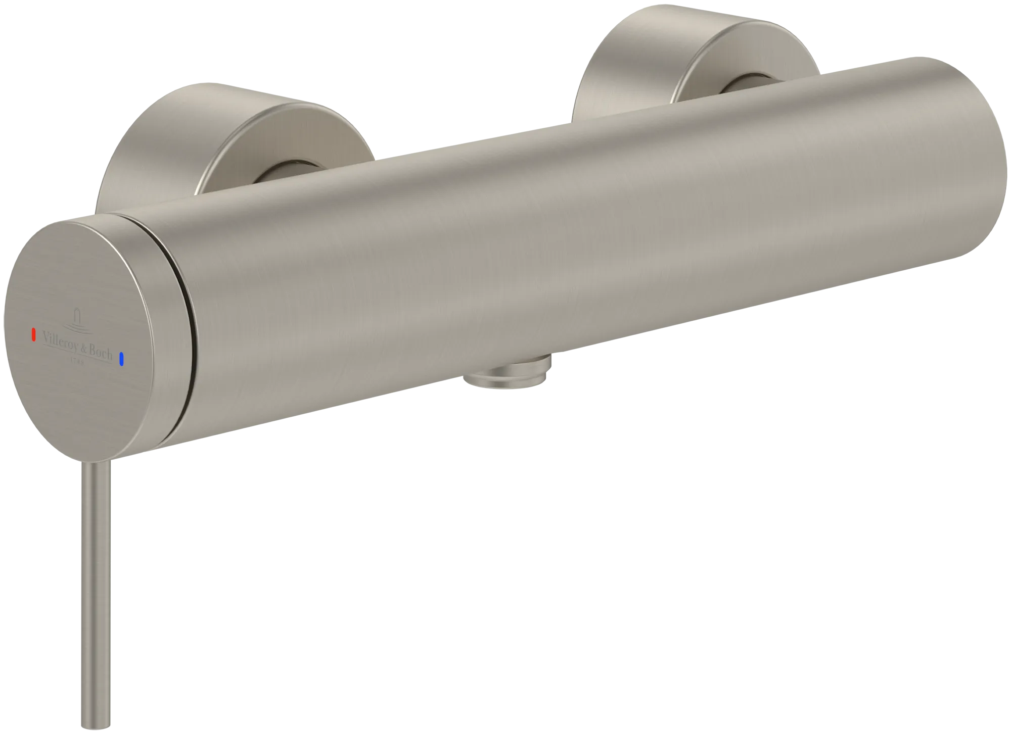 Villeroy & Boch Einhebel-Duscharmatur Loop & Friends, Brushed Nickel Matt, 108 mm Höhe, 273 x 96 mm Maße Villeroy & Boch Einhebel-Duscharmatur Loop & Friends, Brushed Nickel Matt, 108 mm Höhe, 273 x 96 mm Maße
