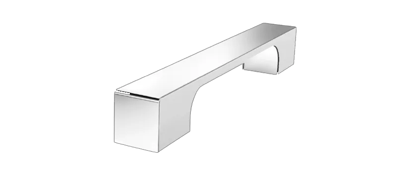 Griff-Nobler Purismus Avantgarde PLAZA Typ B,einzeln,chrom