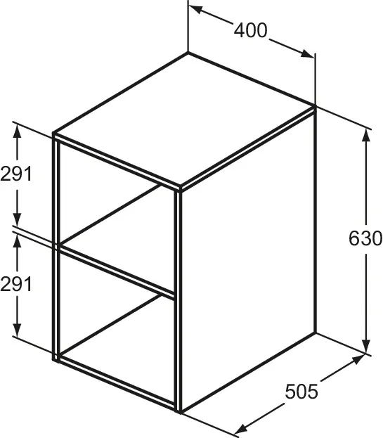 Ideal Standard Hochschrank „i.lifeB“ 40 × 63 × 50,5 cm Carbongrau matt Ideal Standard Hochschrank „i.lifeB“ 40 × 63 × 50,5 cm Carbongrau matt