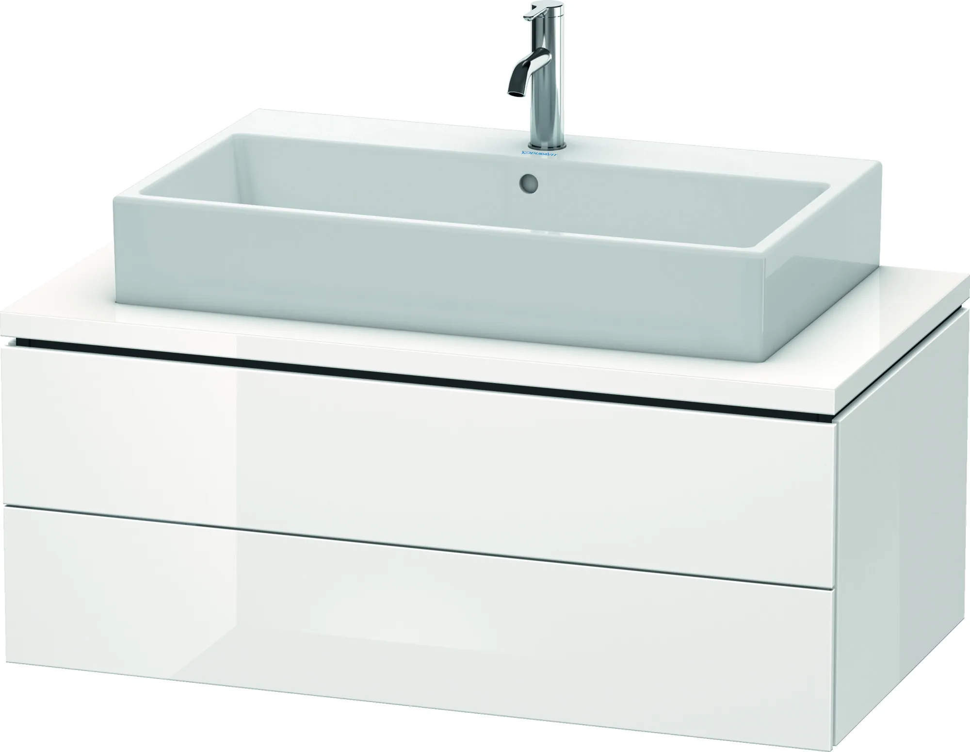 Duravit Waschtischunterschrank wandhängend „L-Cube“ 102 × 40 × 54,7 cm Weiß Hochglanz Duravit Waschtischunterschrank wandhängend „L-Cube“ 102 × 40 × 54,7 cm Weiß Hochglanz