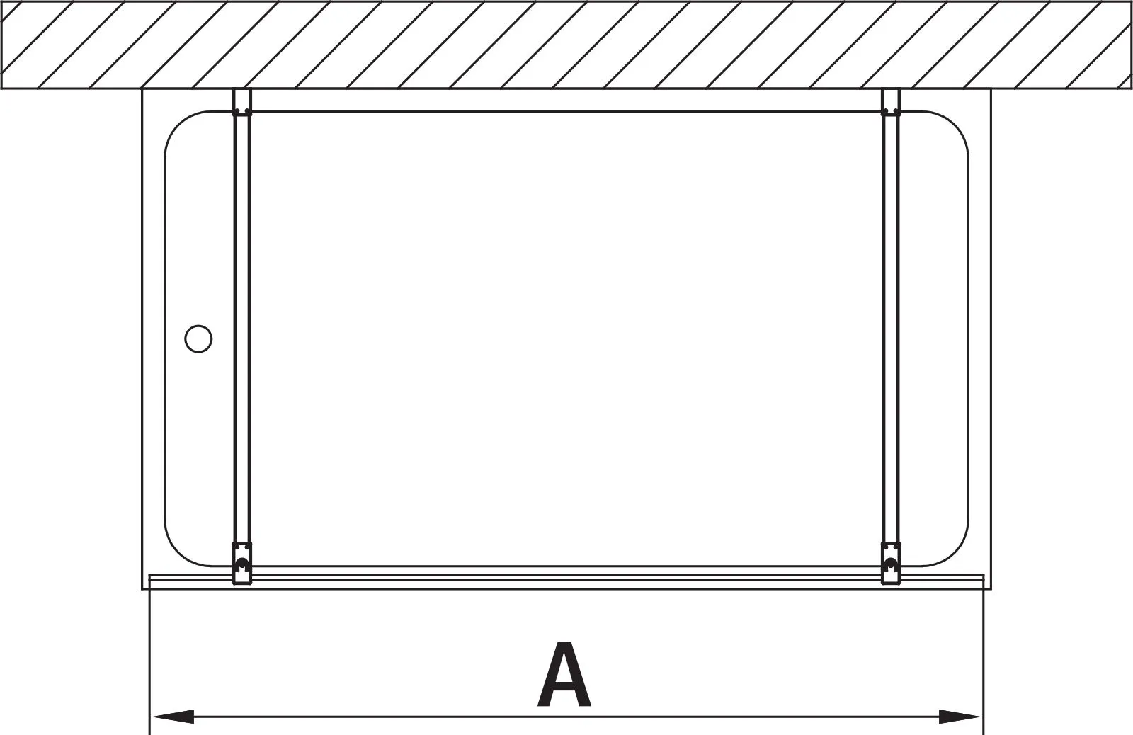Kermi Duschdesign Walk-In-Duschkabine „WALK-IN XB“ Glas Klar, Profile Silber Hochglanz, BV: 1200 - 1200 mm H: 2000 mm