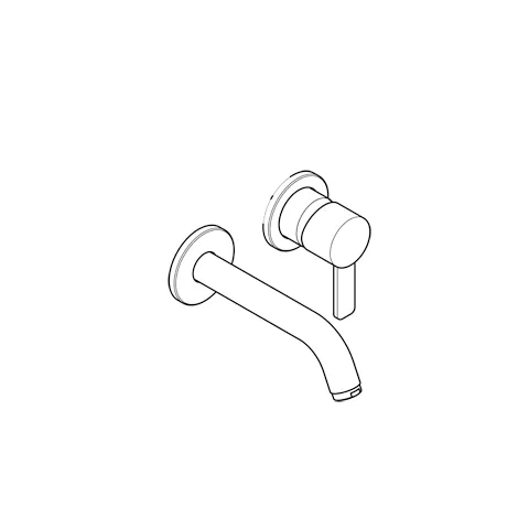 Kludi ZENTA WT-2LOCH-WAND-EHM Waschtisch-Einhandmischer chrom Kludi ZENTA WT-2LOCH-WAND-EHM Waschtisch-Einhandmischer chrom