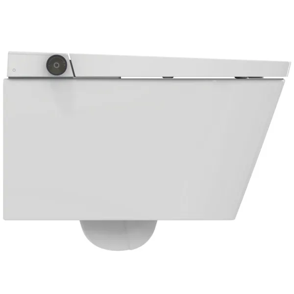 Wandtiefspül-WC mit Sitz i.life E ohne Spülrand mit Duschfunktion Weiß