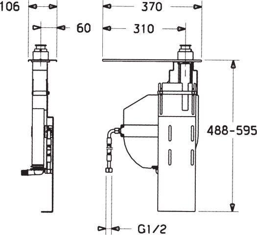 HA Rollbox für Schlauch HANSA 5306 mit Grundplatte