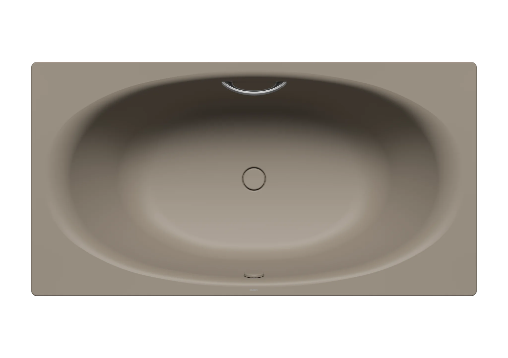 Kaldewei ELLIPSO DUO Badewanne, 1900x1000 mm, warm grey 60, mit Griffloch