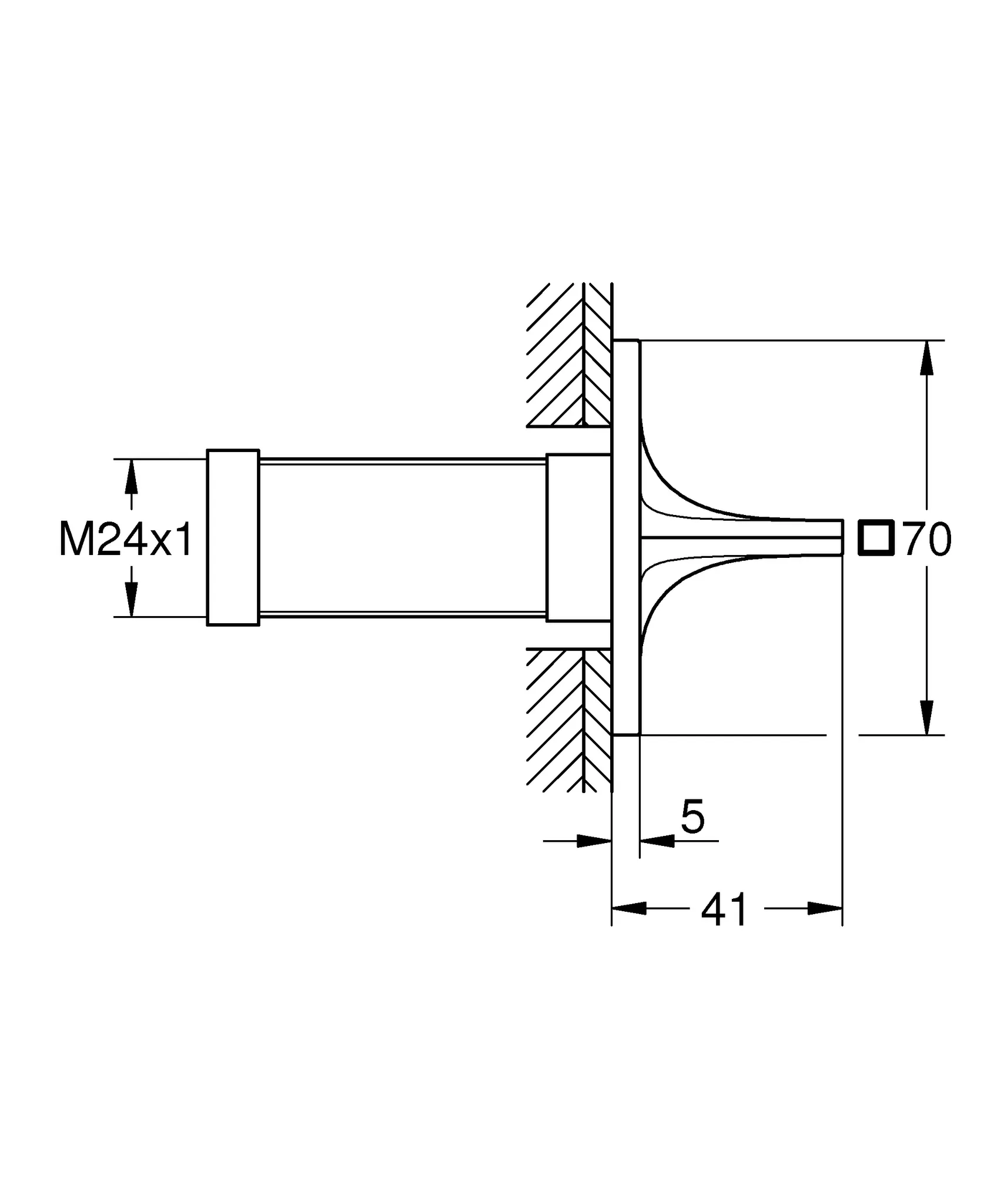 Grohe Allure UP-Ventil Oberbau 19334_1, chrom Grohe Allure UP-Ventil Oberbau 19334_1, chrom