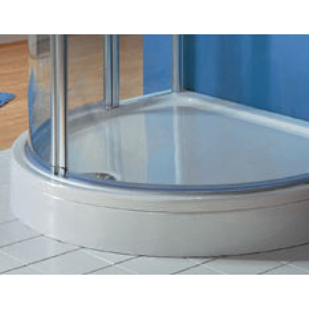 HSK halbkreis Acryl-Duschwanne „superflach“ 110 × 90 cm in Weiß HSK halbkreis Acryl-Duschwanne „superflach“ 110 × 90 cm in Weiß