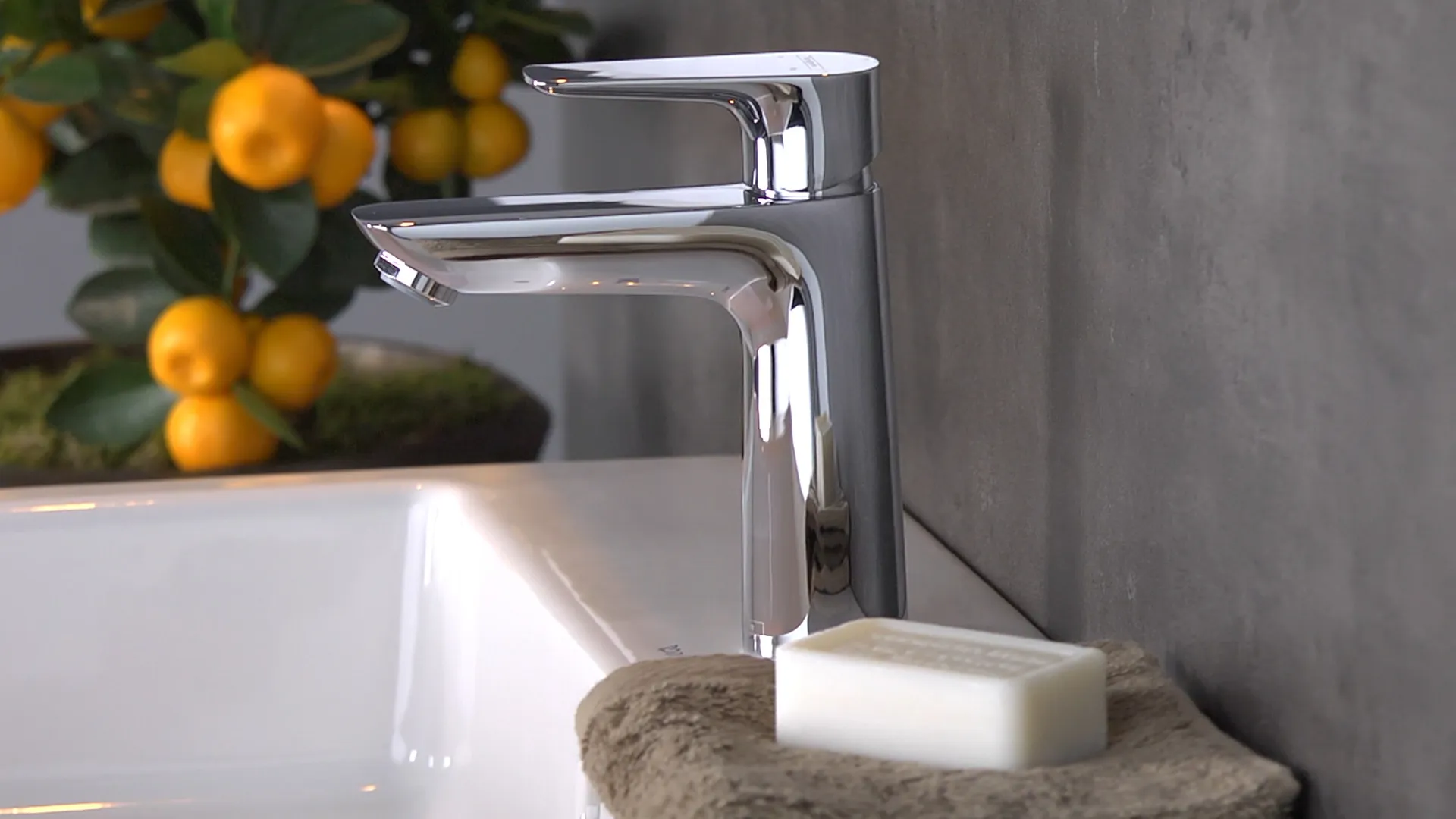 Hansgrohe Talis E Einhebel-Waschtischmischer 110 mit Zugstangen-Ablaufgarnitur, Chrom