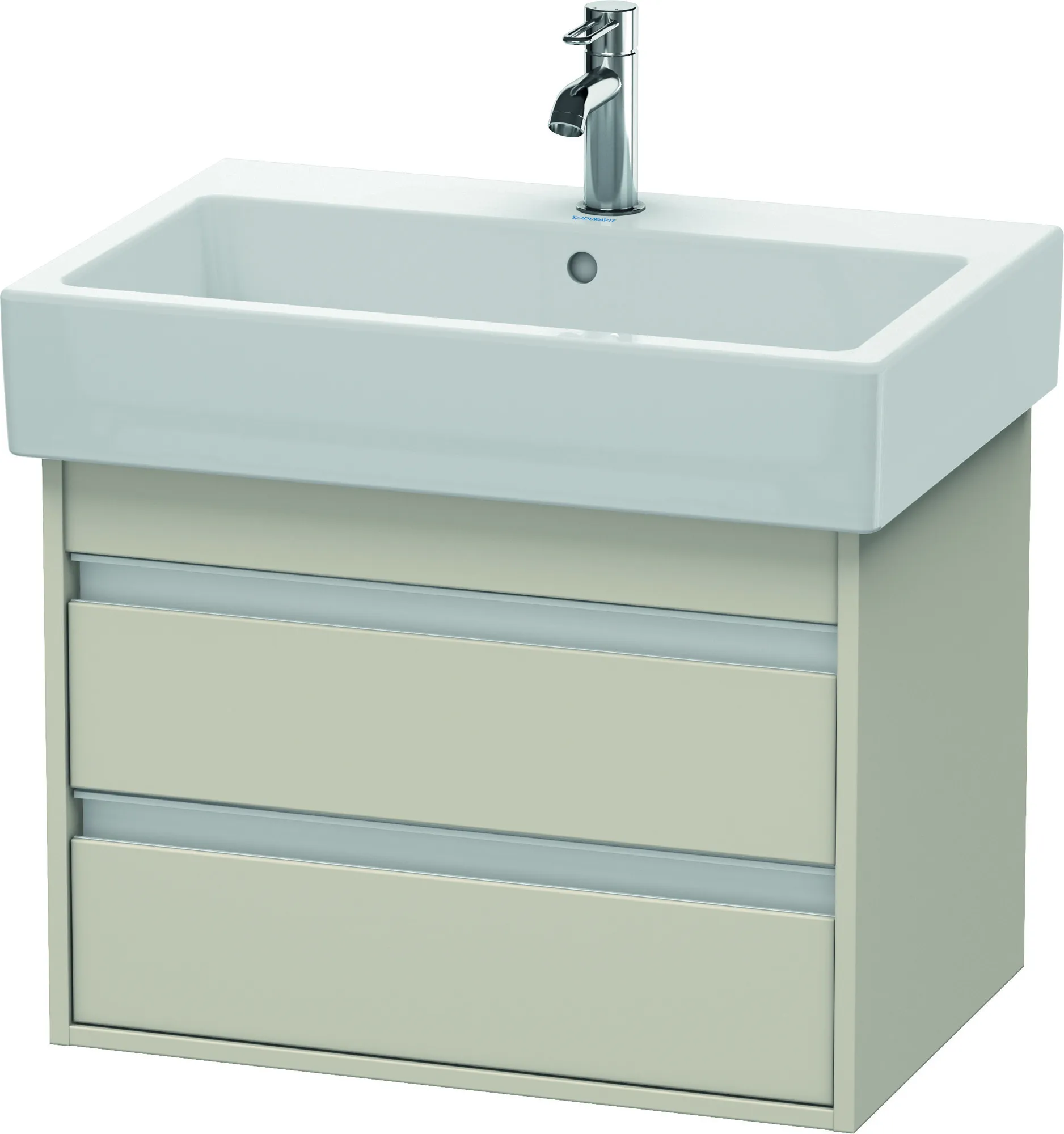 Duravit Waschtischunterschrank wandhängend „Ketho“ 65 × 48 × 44 cm Taupe Matt Duravit Waschtischunterschrank wandhängend „Ketho“ 65 × 48 × 44 cm Taupe Matt