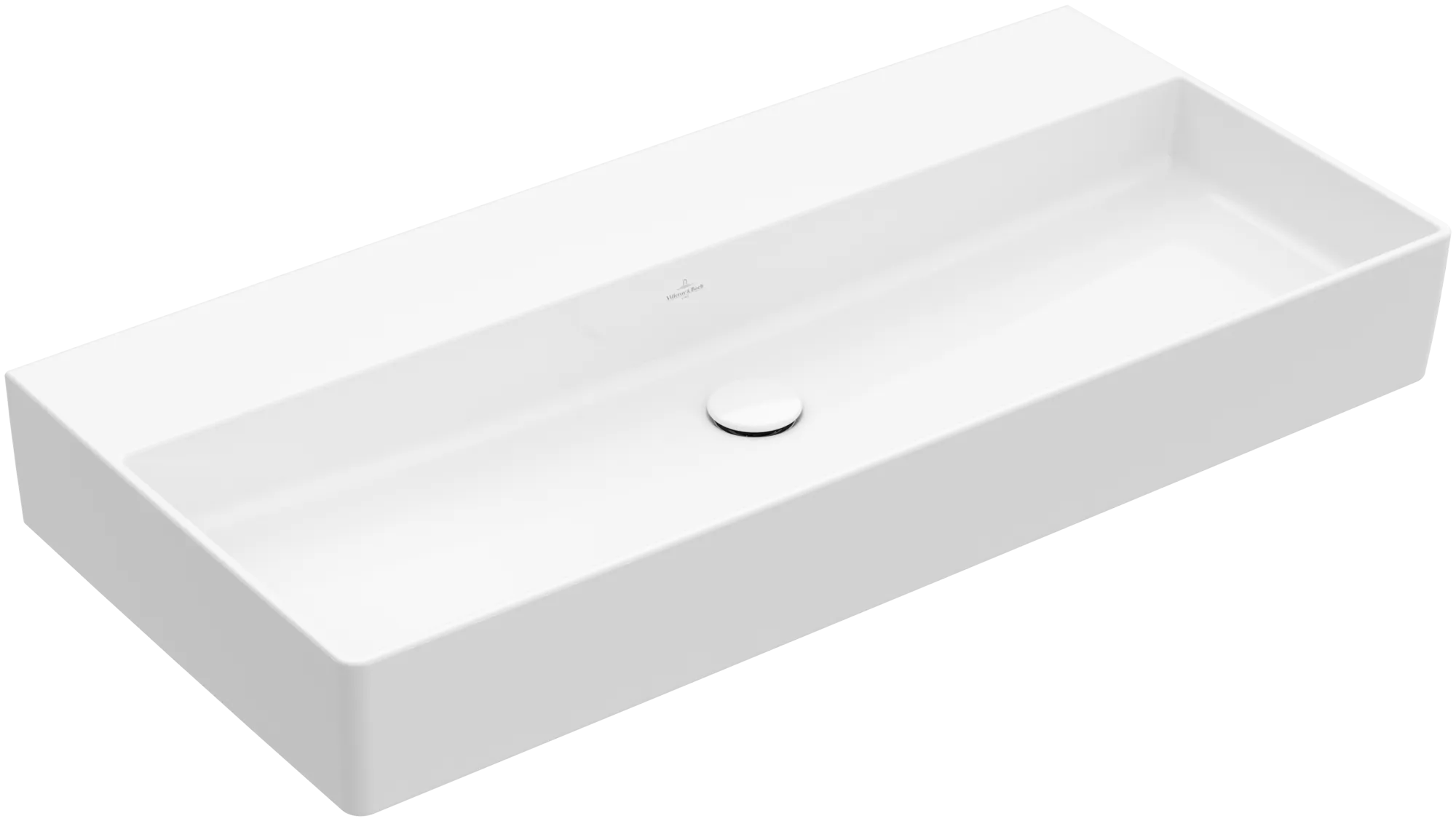Villeroy & Boch Wandwaschtisch aus TitanCeram geschliffen „Memento 2.0“ 1000 × 470 × 135 mm, ohne Hahnlochbohrung in Weiß Alpin Villeroy & Boch Wandwaschtisch aus TitanCeram geschliffen „Memento 2.0“ 1000 × 470 × 135 mm, ohne Hahnlochbohrung in Weiß Alpin