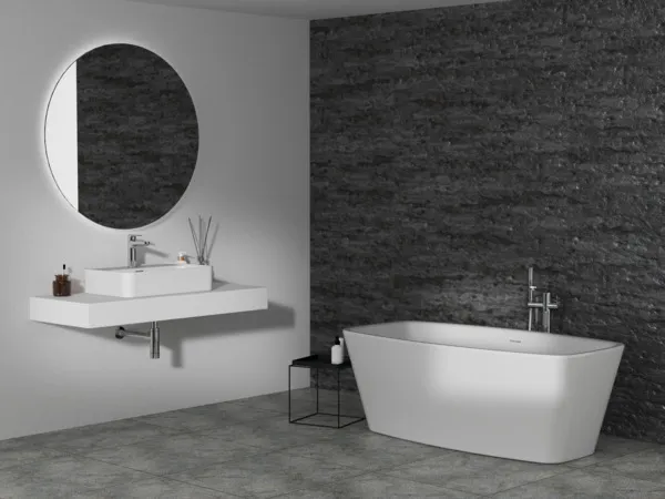 Waschbecken „StradaII“ 60 × 40 × 17,5 cm, Hahnlochposition mittig Waschbecken „StradaII“ 60 × 40 × 17,5 cm, Hahnlochposition mittig