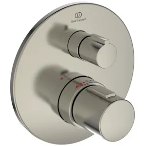 Einzelthermostat Unterputz Ceratherm T100, Bausatz 2, Rosette Durchmesser: 163mm, Brushed Gold Einzelthermostat Unterputz Ceratherm T100, Bausatz 2, Rosette Durchmesser: 163mm, Brushed Gold