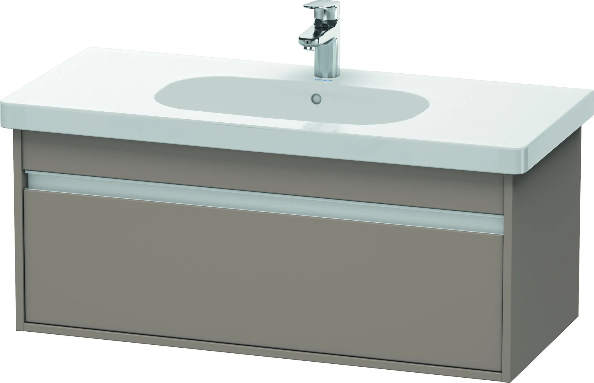 Duravit Waschtischunterschrank wandhängend „Ketho“ 100 × 41 × 45,5 cm Basalt Matt Duravit Waschtischunterschrank wandhängend „Ketho“ 100 × 41 × 45,5 cm Basalt Matt
