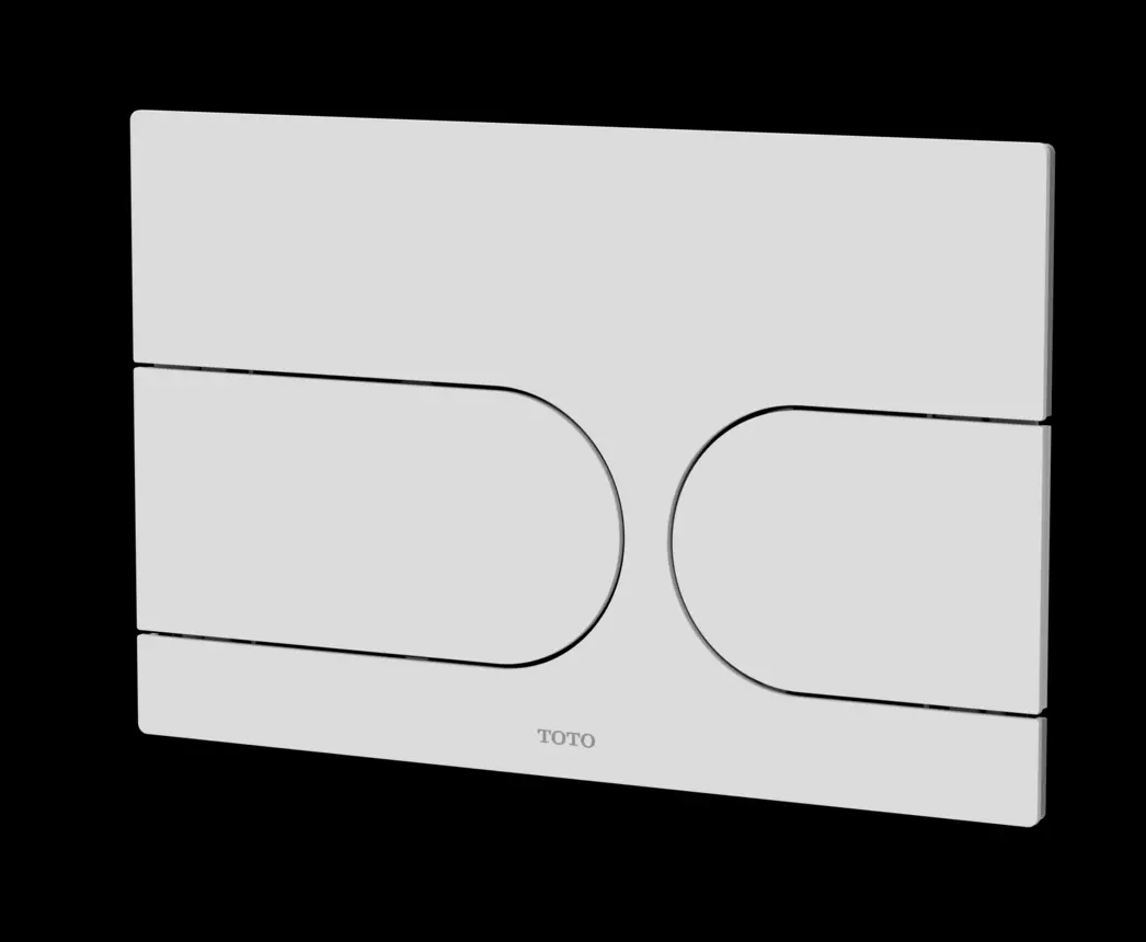 Toto Betätigungsplatte „NEOREST“ 12 × 159 mm in matt Schwarz, Aluminium, Tastenfarbe #Tastenfarbe#
