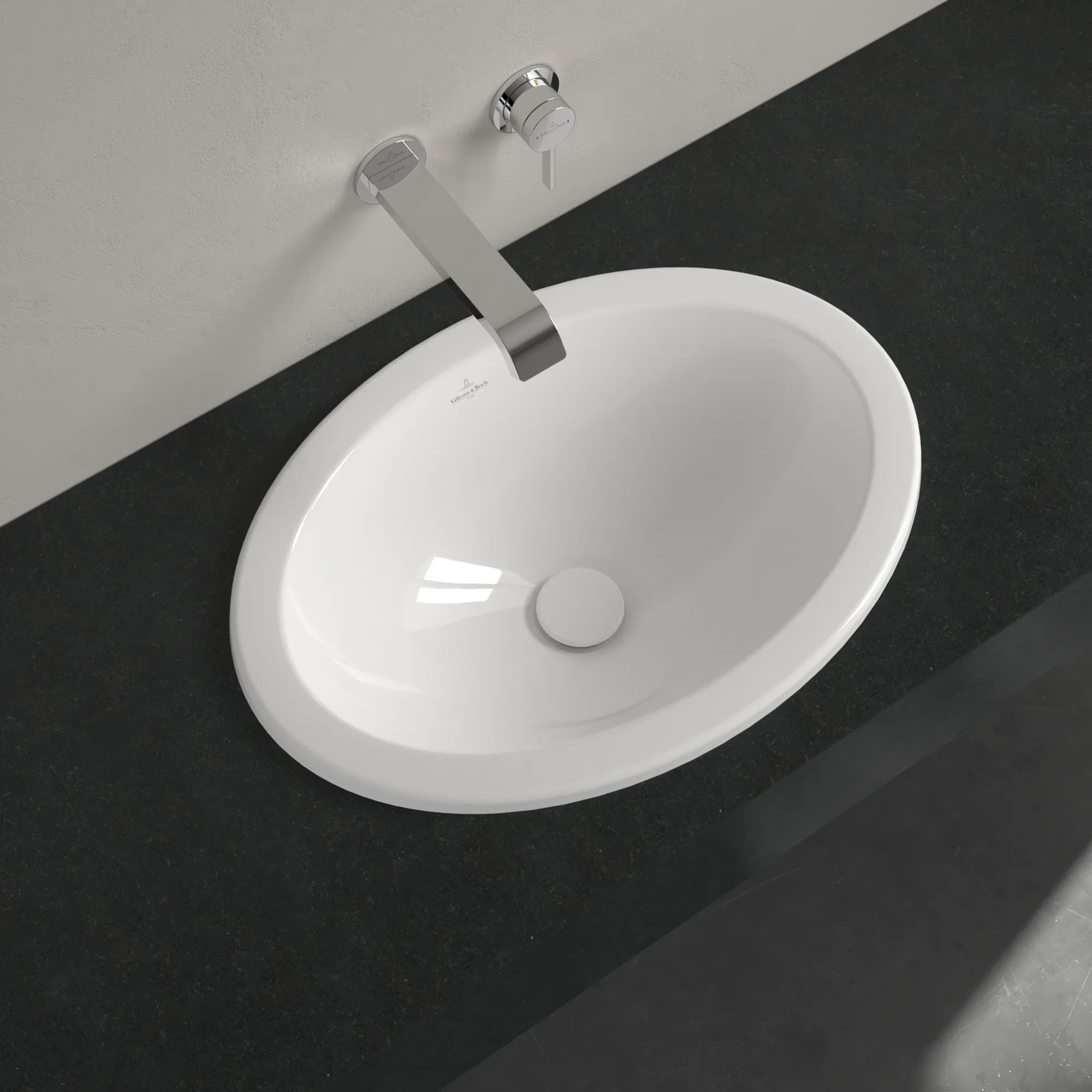 Villeroy & Boch Einbauwaschtisch aus TitanCeram „Loop & Friends“ ohne Hahnlochbohrung, 570 × 410 × 215 mm, ohne Hahnlochbohrung in Weiß Alpin Villeroy & Boch Einbauwaschtisch aus TitanCeram „Loop & Friends“ ohne Hahnlochbohrung, 570 × 410 × 215 mm, ohne Hahnlochbohrung in Weiß Alpin
