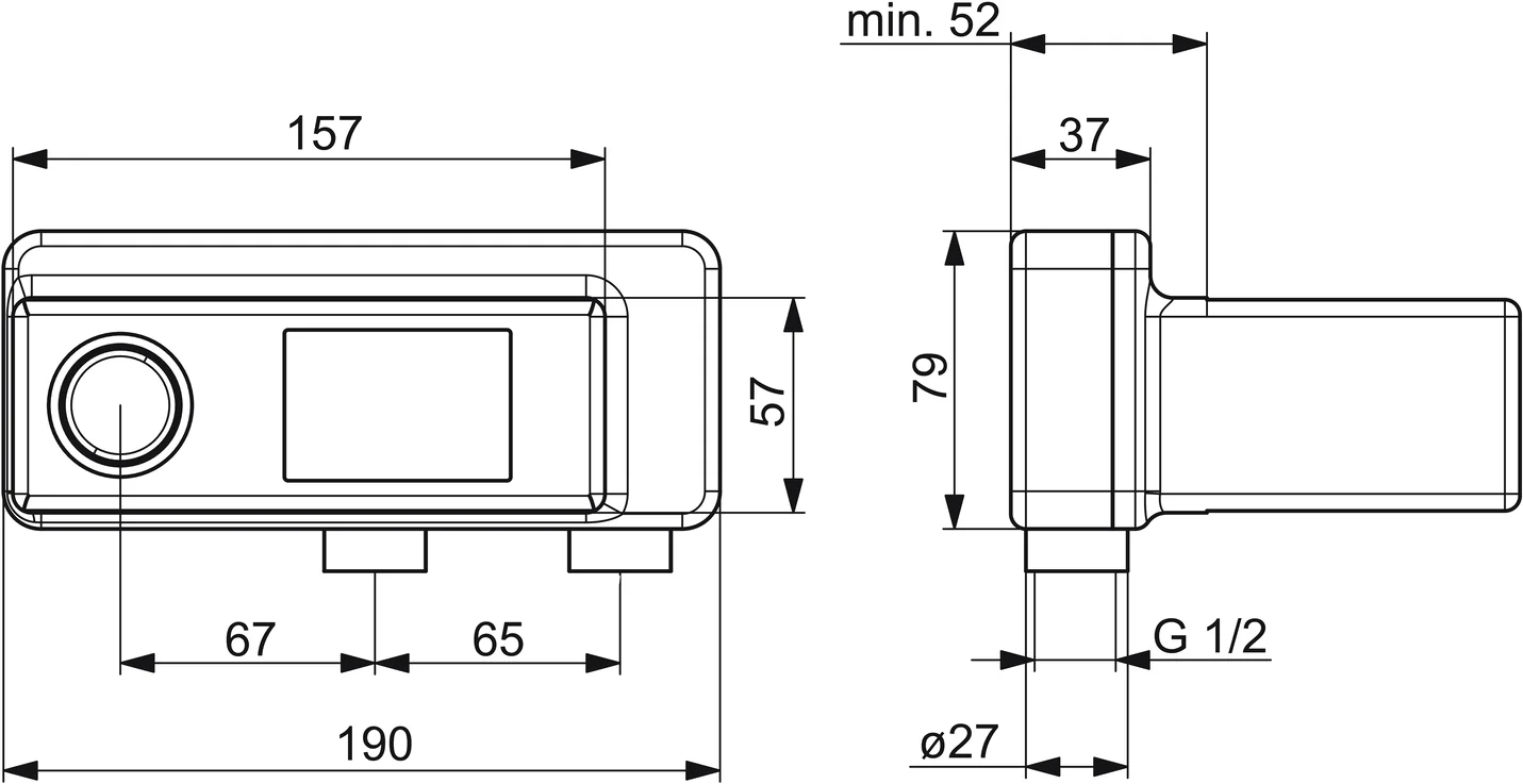 HansaVARIO Waschtischarmatur UP-Rohbauset Wandarmaturen HansaVARIO 5786 DN15 4.0 Steuerpatrone