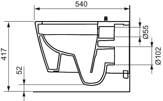 TECE Dusch-WC „neo“, Befestigung verdeckt, ohne Spülrand TECE Dusch-WC „neo“, Befestigung verdeckt, ohne Spülrand