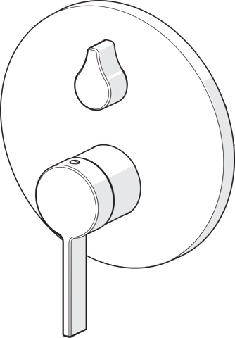 Einhebelmischer Fertigmontageset für Wanne/Brause LOFT 8772 Rosette rund Chrom Einhebelmischer Fertigmontageset für Wanne/Brause LOFT 8772 Rosette rund Chrom