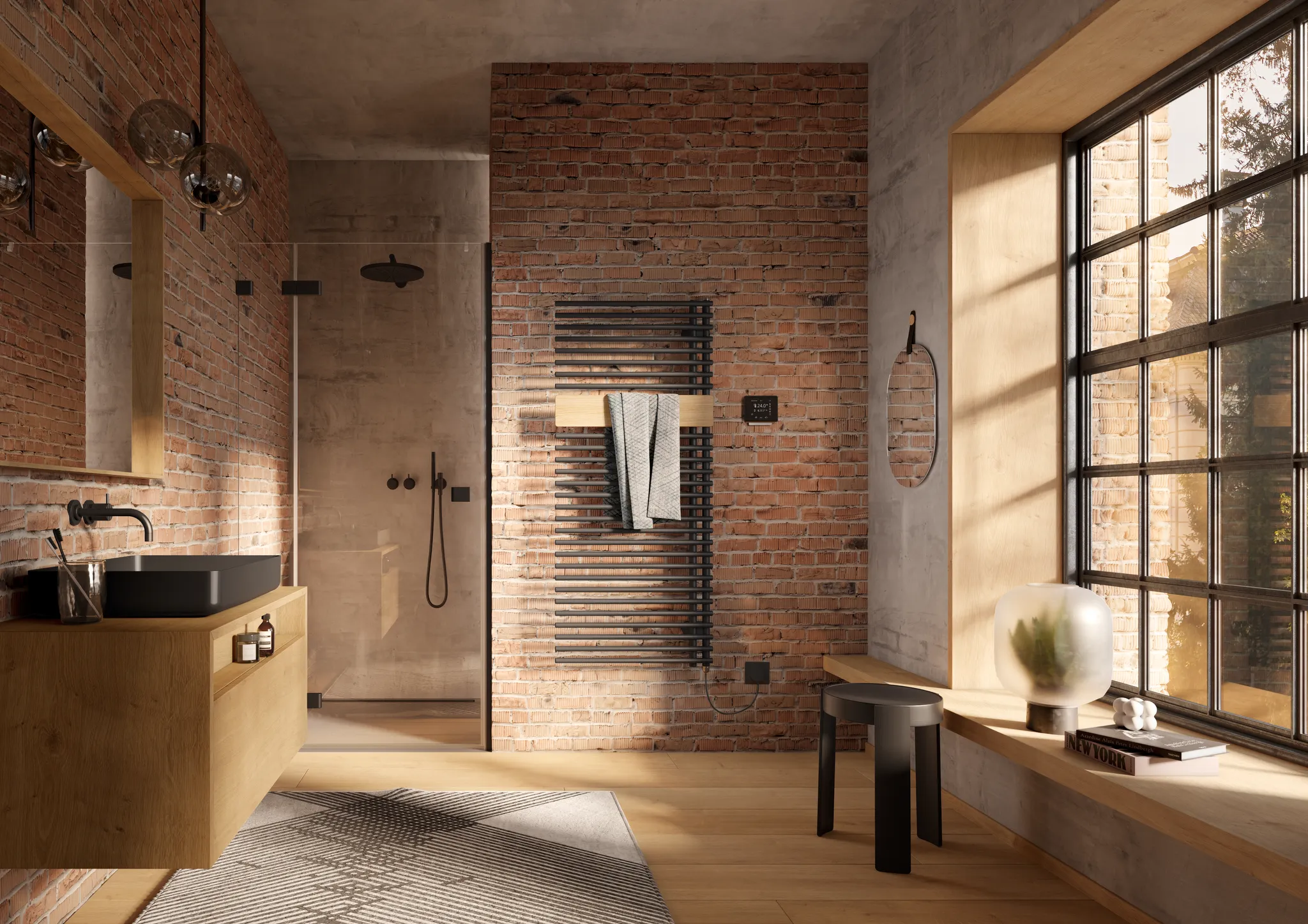 Kermi Design-Elektroheizkörper „Credo® Half® round -E“ 60 × 180 cm in Weiß (RAL 9016) Kermi Design-Elektroheizkörper „Credo® Half® round -E“ 60 × 180 cm in Weiß (RAL 9016)