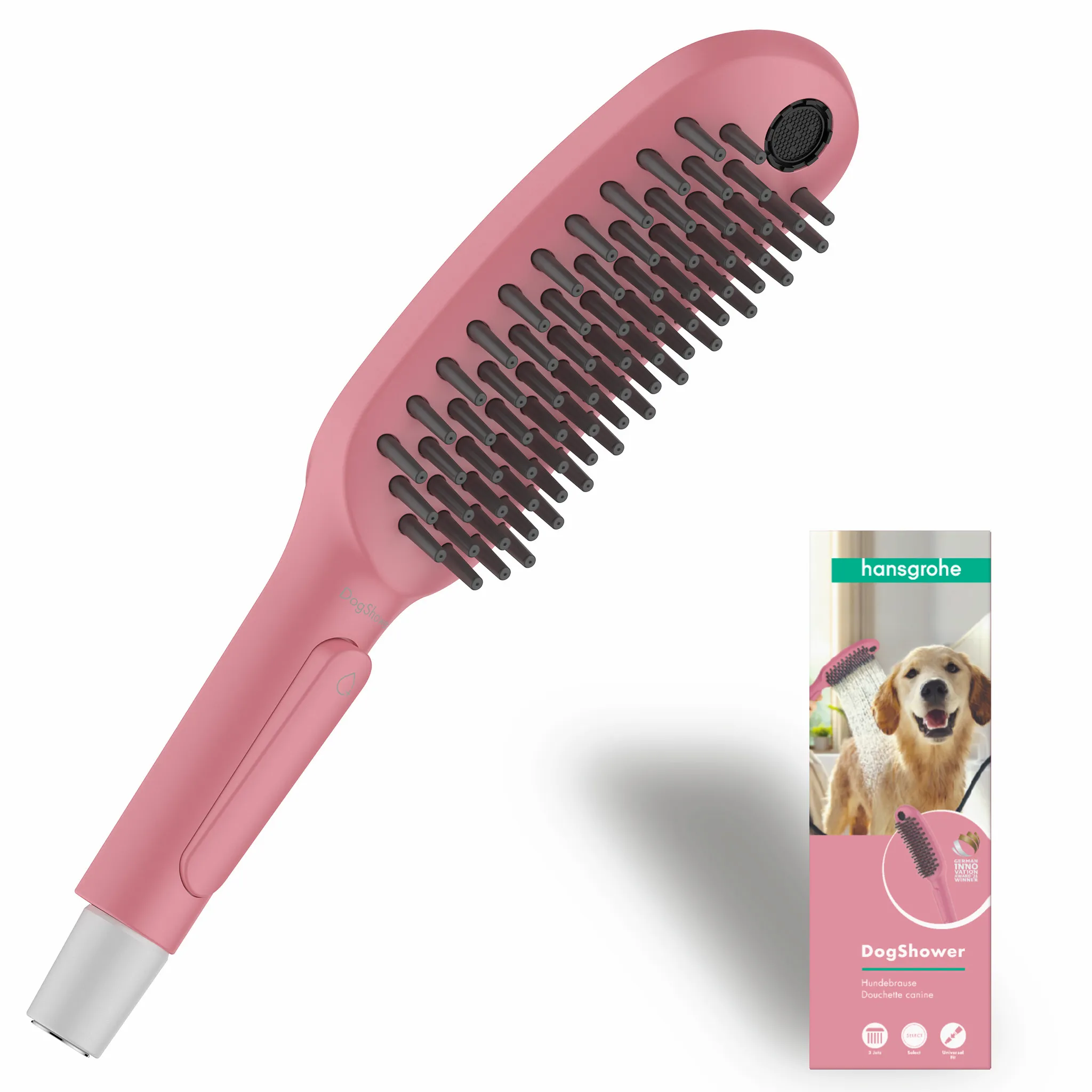 Hansgrohe DogShower Hundebrause 150 3jet Select, Pink Hansgrohe DogShower Hundebrause 150 3jet Select, Pink