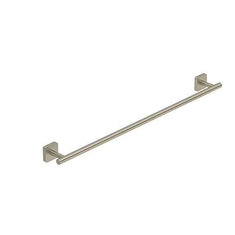 Kludi-VELA S Badetuchhalter, 648 mm, Brushed Nickel PVD, feststehend, Wandmontage mit Schrauben oder Klebe-Set