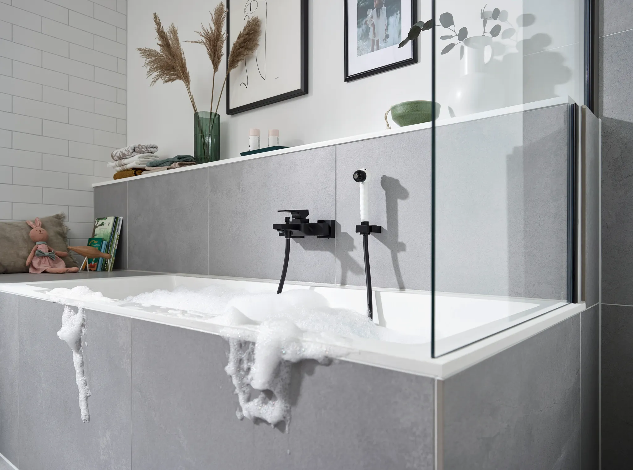 Hansgrohe Jocolino Kinderhandbrause Zebra 2jet, schwarz/weiss Hansgrohe Jocolino Kinderhandbrause Zebra 2jet, schwarz/weiss