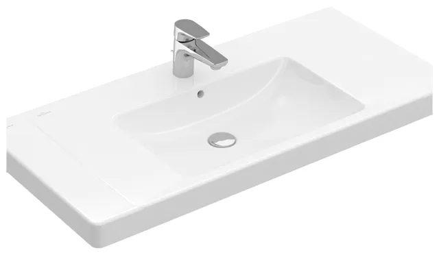 Villeroy & Boch Wandwaschtisch „Subway 2.0“ 800 × 475 × 175 mm, für Becken mittig, mit Hahnlochbohrung, Hahnlochposition mittig, mit Hahnlochbank in Weiß Alpin Villeroy & Boch Wandwaschtisch „Subway 2.0“ 800 × 475 × 175 mm, für Becken mittig, mit Hahnlochbohrung, Hahnlochposition mittig, mit Hahnlochbank in Weiß Alpin