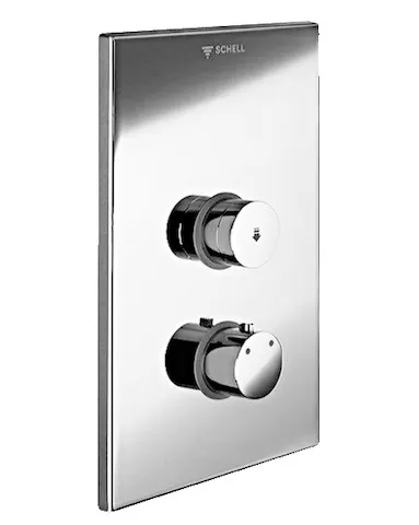 Unterputz-Dusche LINUS D-SC-T, Mischwasser, Thermostat, Frontplatte, Frontplatte chrom