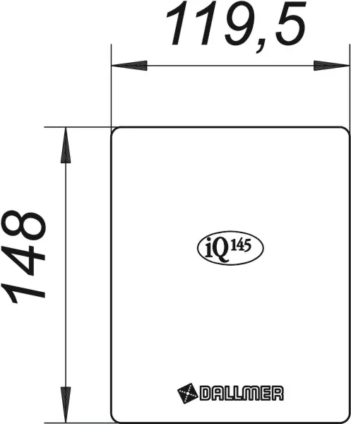 Edelstahl-Abdeckung iQ 145 Edelstahl-Abdeckung iQ 145