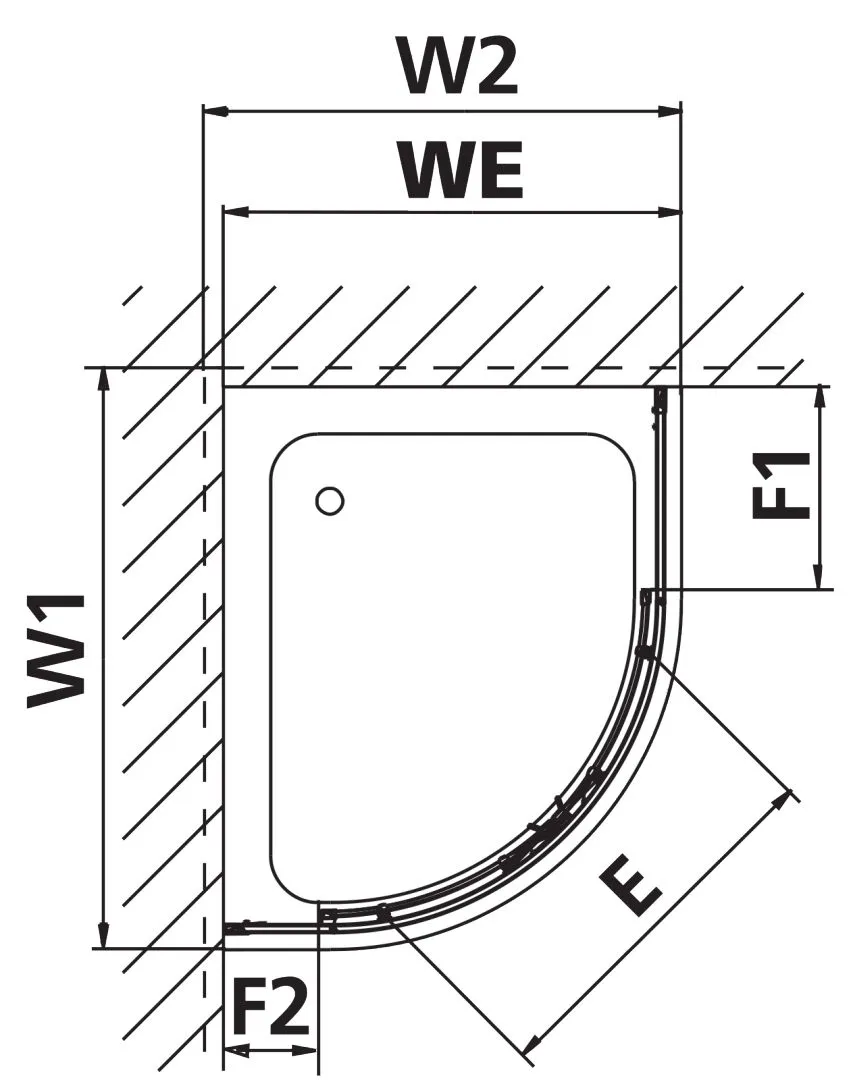 Kermi Duschdesign IBIZA 2000 Viertelkreis-Duschkabine (Gleittüren) Kermi Duschdesign IBIZA 2000 Viertelkreis-Duschkabine (Gleittüren)