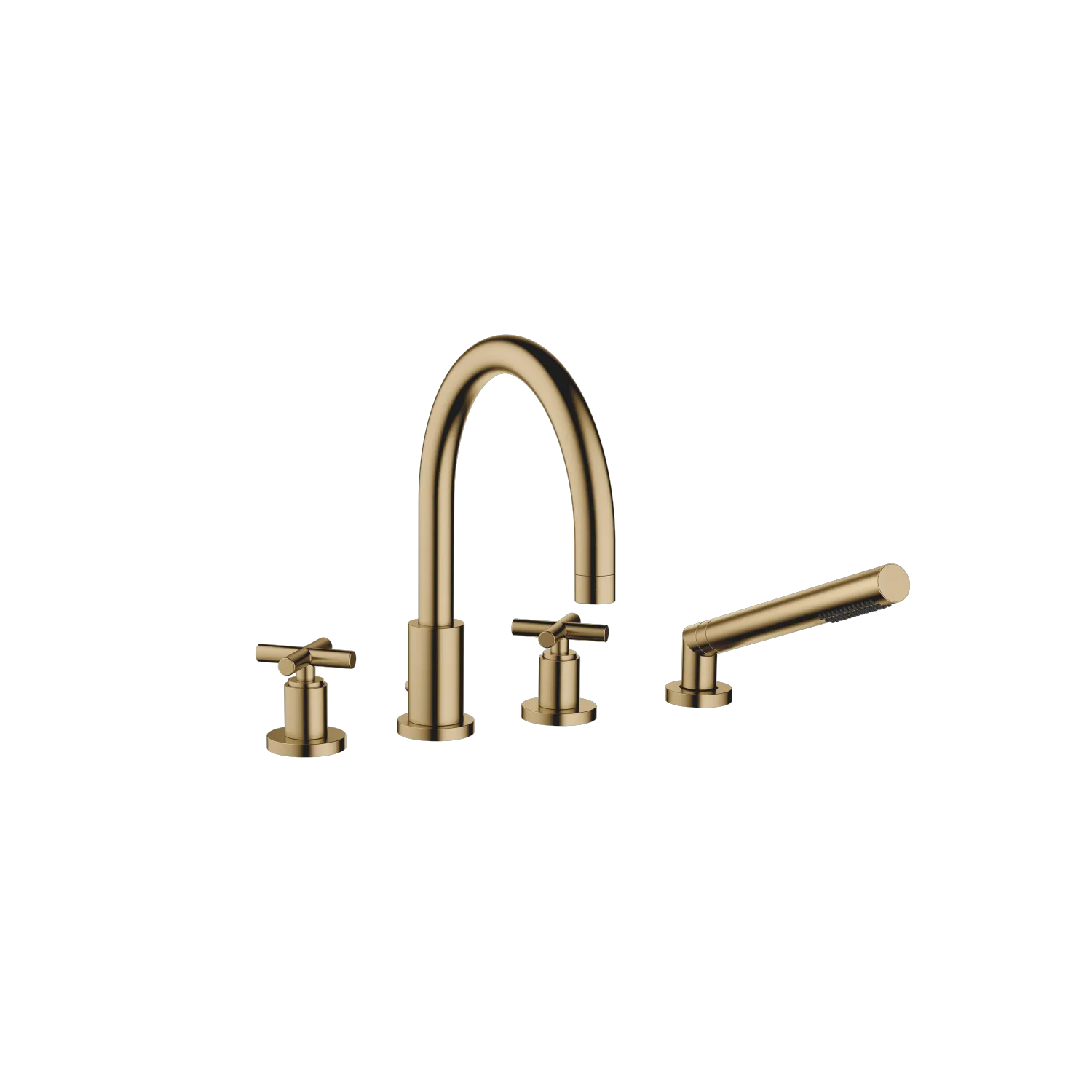 Dornbracht Tara Wannen-Vierlochbatterie Dark Brass gebürstet