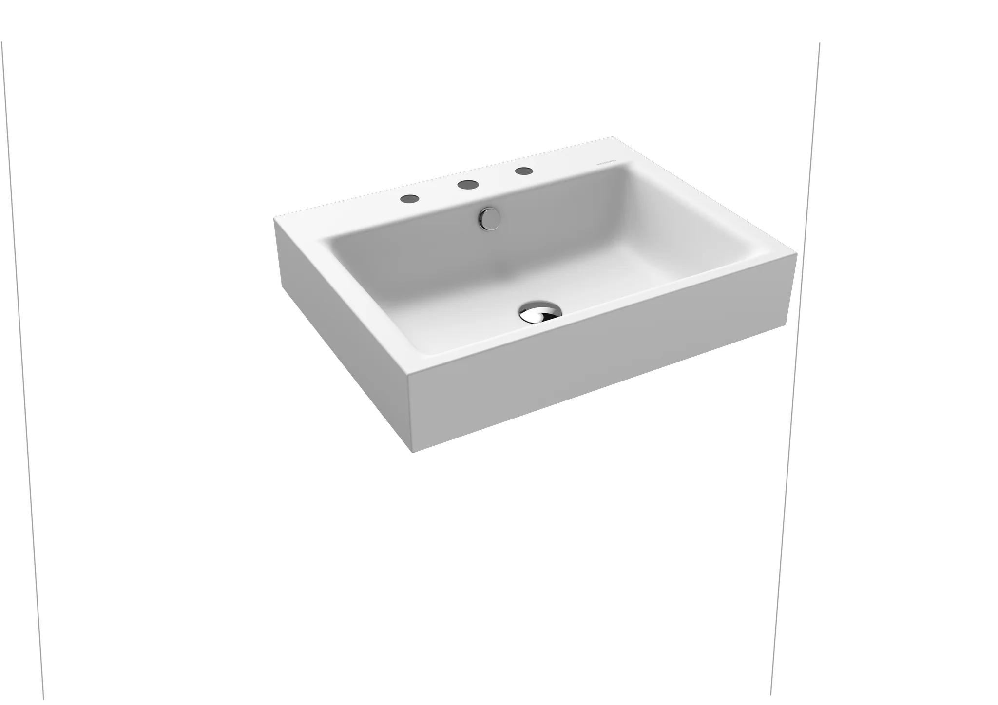 Kaldewei PURO Wandwaschtisch, alpinweiß matt, Perl-Effekt, 600x460 mm, 120 mm Randhöhe, mit Überlauf Kaldewei PURO Wandwaschtisch, alpinweiß matt, Perl-Effekt, 600x460 mm, 120 mm Randhöhe, mit Überlauf