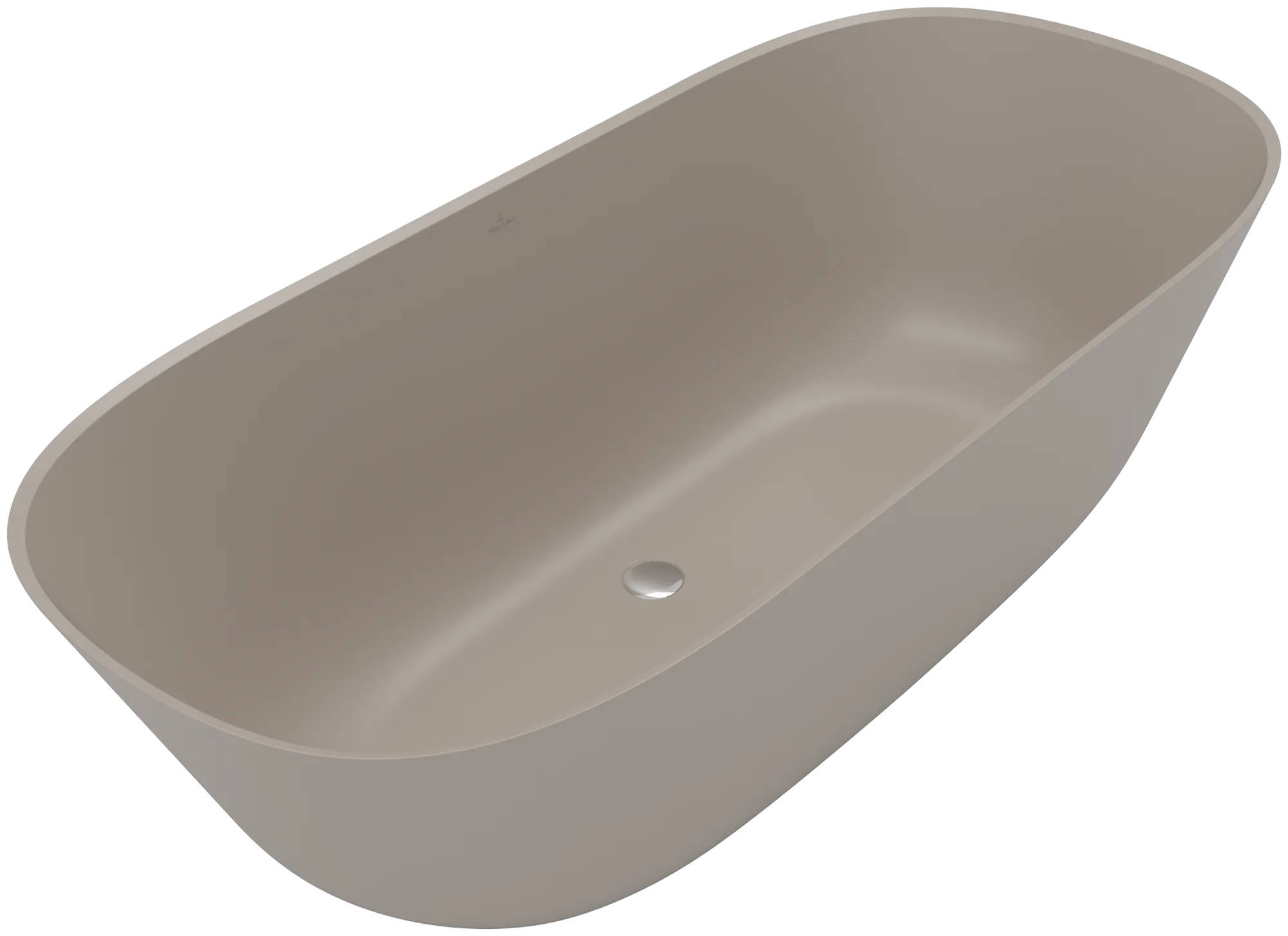 Villeroy & Boch Badewanne „Theano“ freistehend oval 175 × 80 cm, Mittelablauf in Almond Villeroy & Boch Badewanne „Theano“ freistehend oval 175 × 80 cm, Mittelablauf in Almond