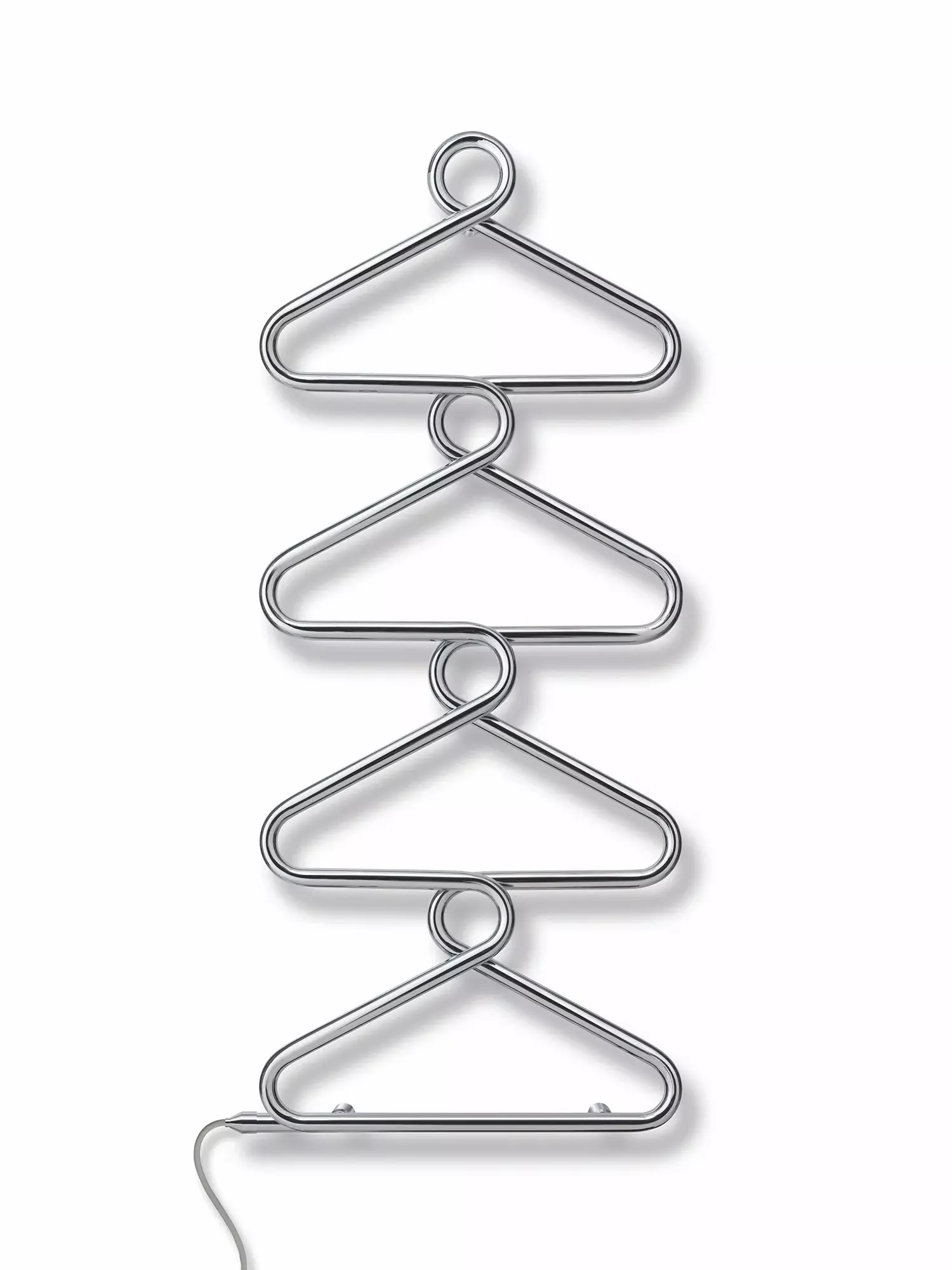 Zehnder Design-Heizkörper Archibald elektrisch IHE, 1.230 x 50 x 525 mm, Grau Aluminium, 25-mm-Stahlrohre, IP65, montagefertig mit Wandkonsolen