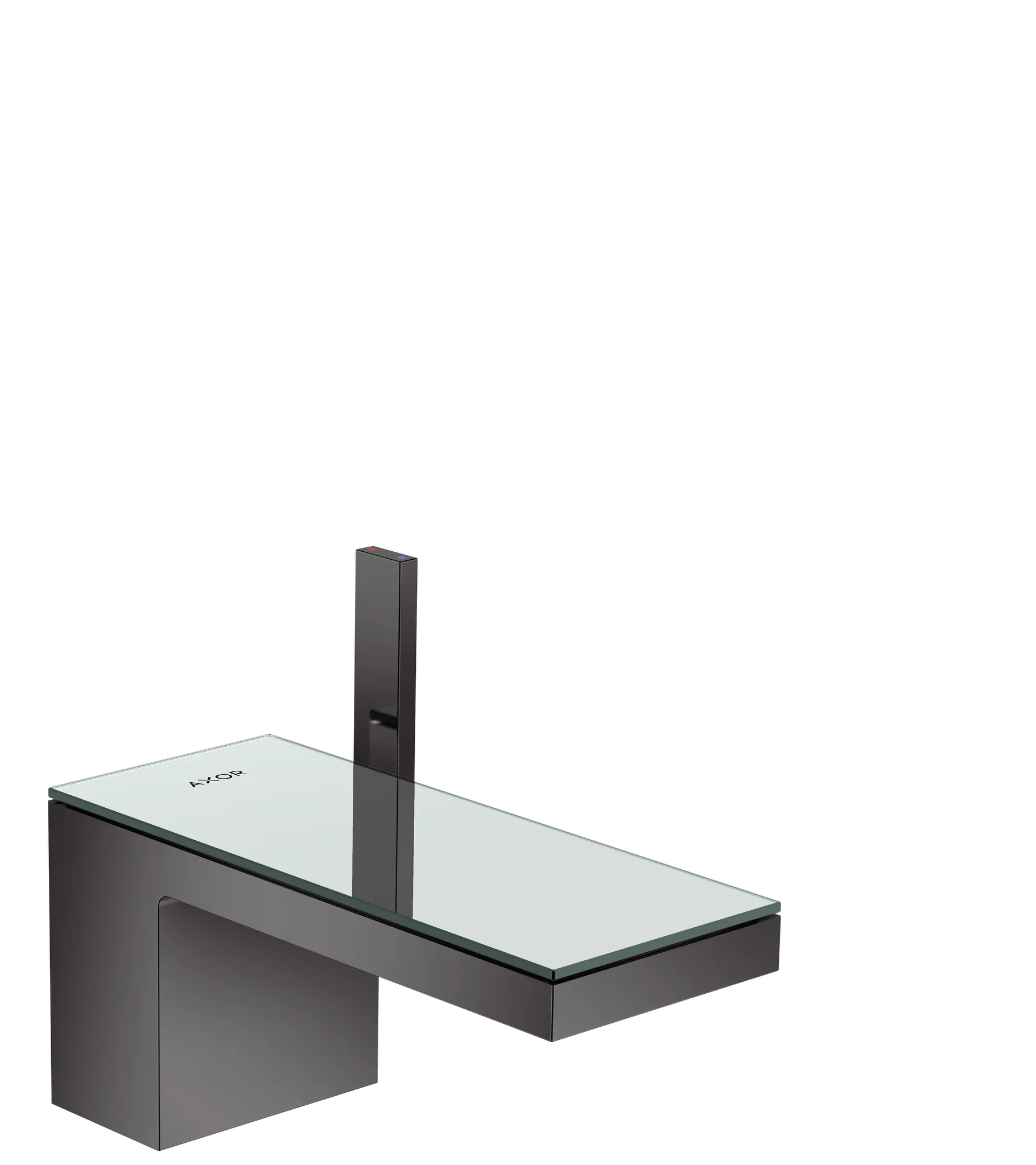 Hansgrohe AXOR MyEdition Mischer mit Platte 200 Glas, Spiegel Hansgrohe AXOR MyEdition Mischer mit Platte 200 Glas, Spiegel