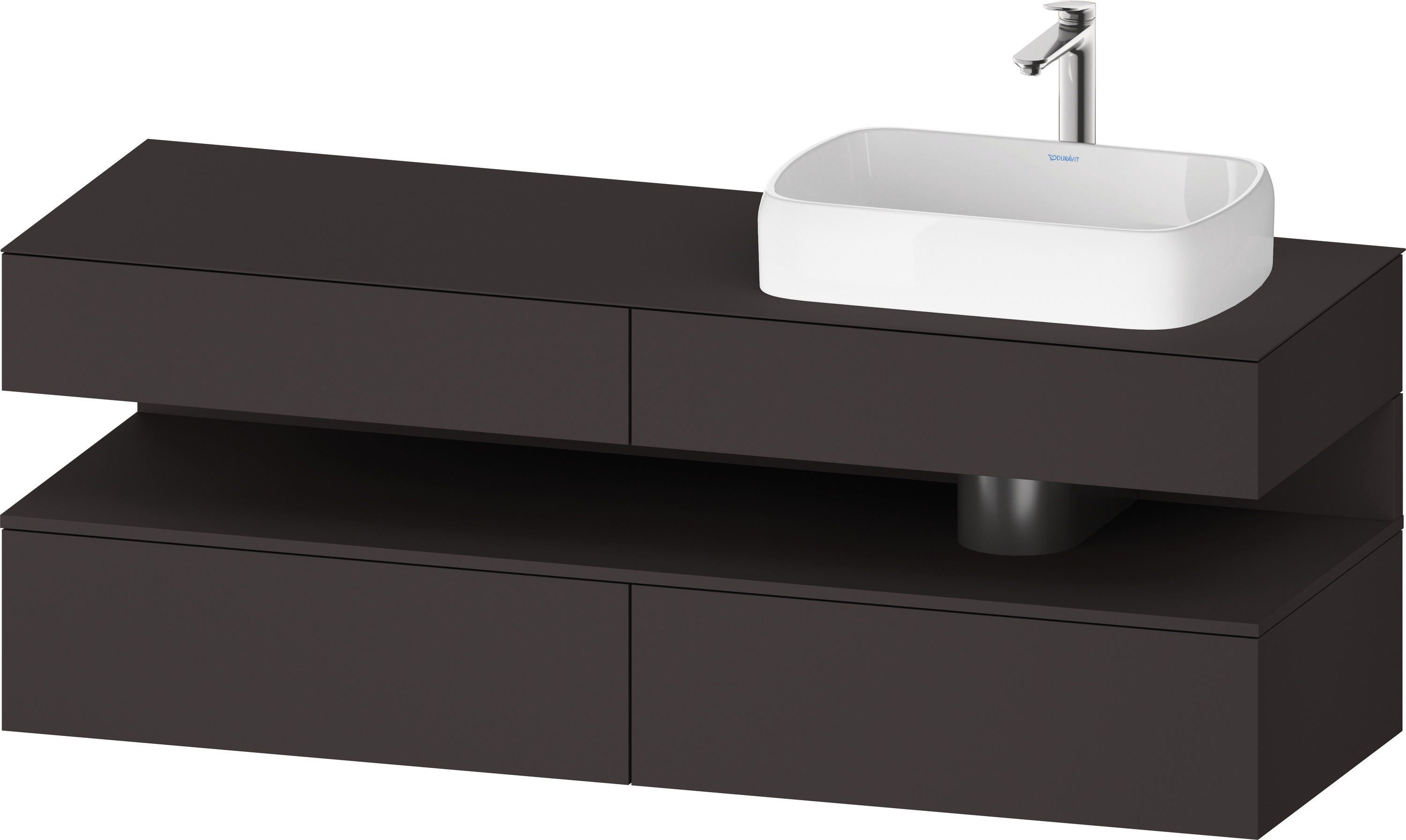 Duravit Waschtischunterschrank wandhängend „Qatego“ 160 × 60 × 55 cm