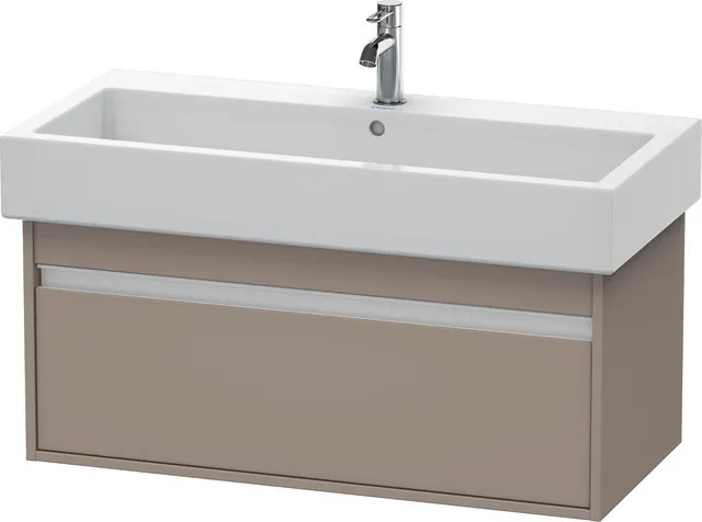 Duravit Waschtischunterschrank wandhängend „Ketho“ 95 × 41 × 44 cm Basalt Matt