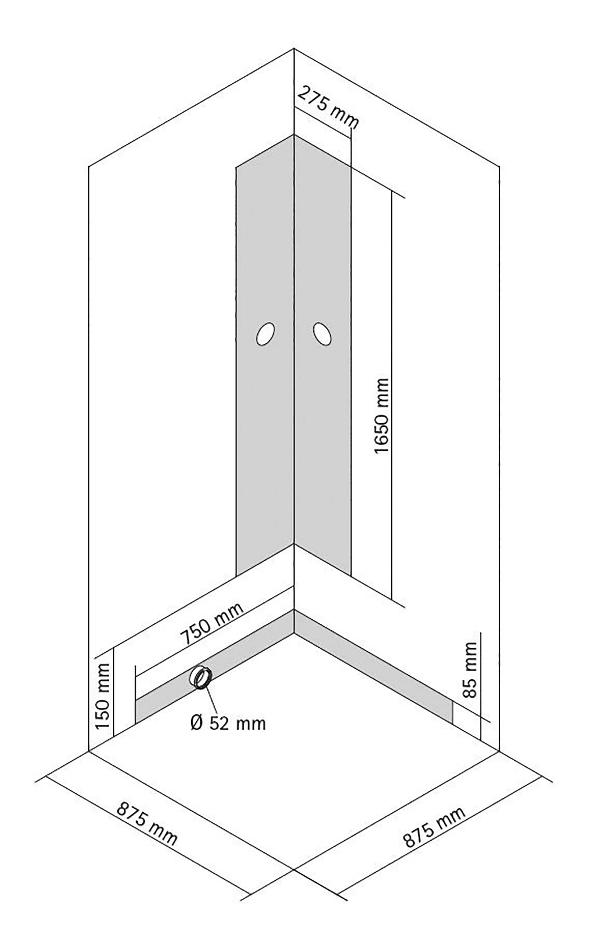 Breuer Komplettdusche BR 200 – Schwarz matt, 900 × 900 mm, Höhe ca. 2015 mm (Montagehöhe 2040 mm), Einbautiefe 135 mm Breuer Komplettdusche BR 200 – Schwarz matt, 900 × 900 mm, Höhe ca. 2015 mm (Montagehöhe 2040 mm), Einbautiefe 135 mm