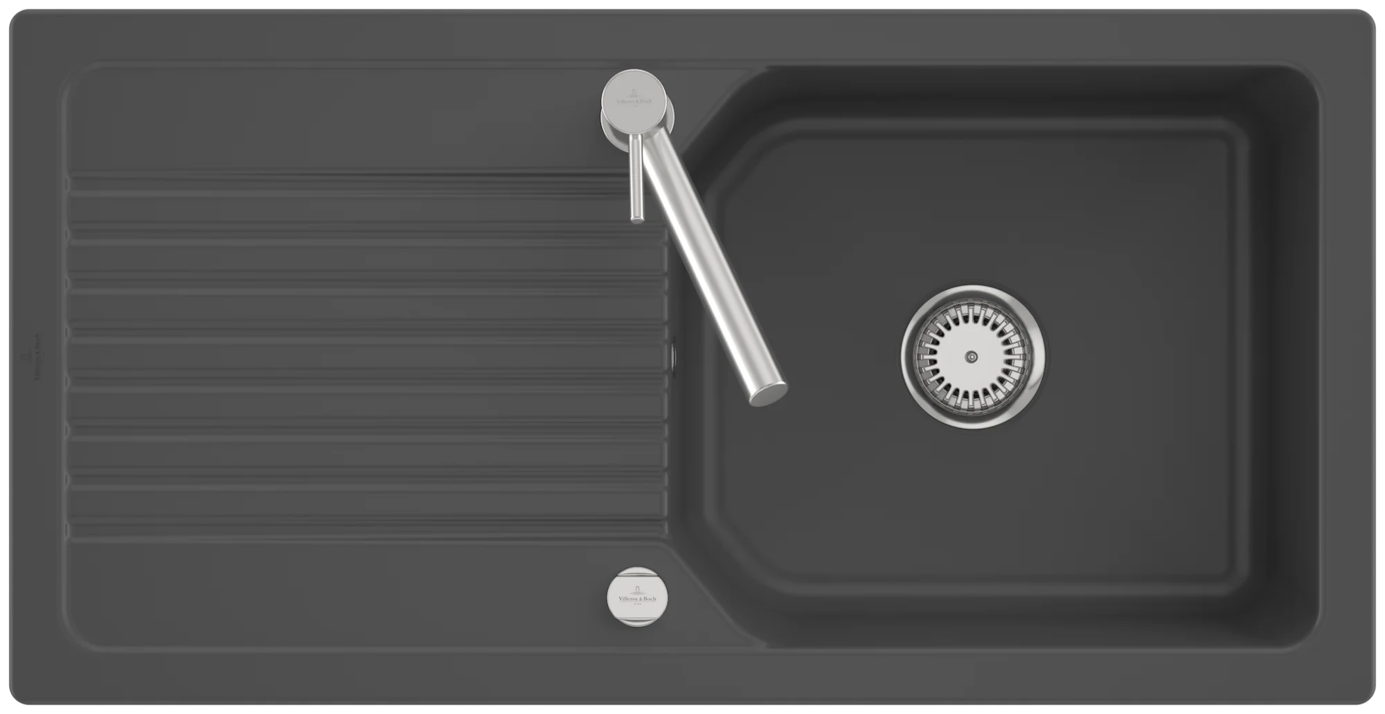 Villeroy & Boch Linara 60 Einbauspüle 338602, 1000x510mm, Graphite CeramicPlus