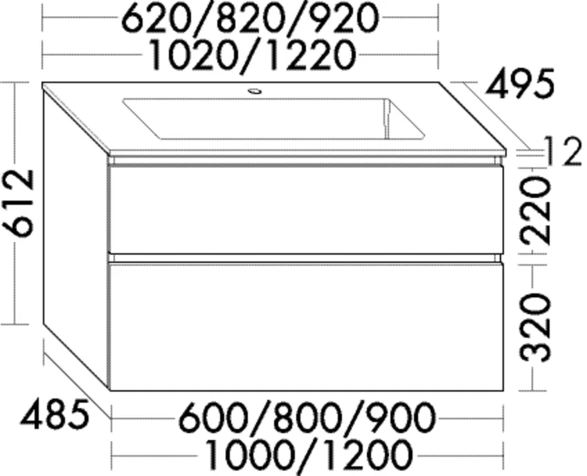 burgbad Badmöbelset „Lin20“ 66 × 65,2 cm in Eiche Dekor Flanelle burgbad Badmöbelset „Lin20“ 66 × 65,2 cm in Eiche Dekor Flanelle