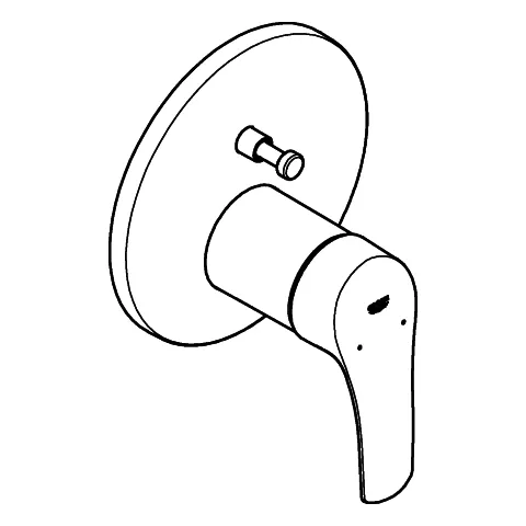 Grohe Eurosmart Professional (2021) Einhand-Wannenbatterie Fertigmontageset für Rapido SmartBox chrom Grohe Eurosmart Professional (2021) Einhand-Wannenbatterie Fertigmontageset für Rapido SmartBox chrom