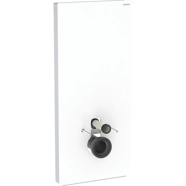 Monolith Plus Sanitärmodul für Wand-WC, 114 cm, Frontverkleidung aus Glas: Glas weiß, Aluminium Monolith Plus Sanitärmodul für Wand-WC, 114 cm, Frontverkleidung aus Glas: Glas weiß, Aluminium