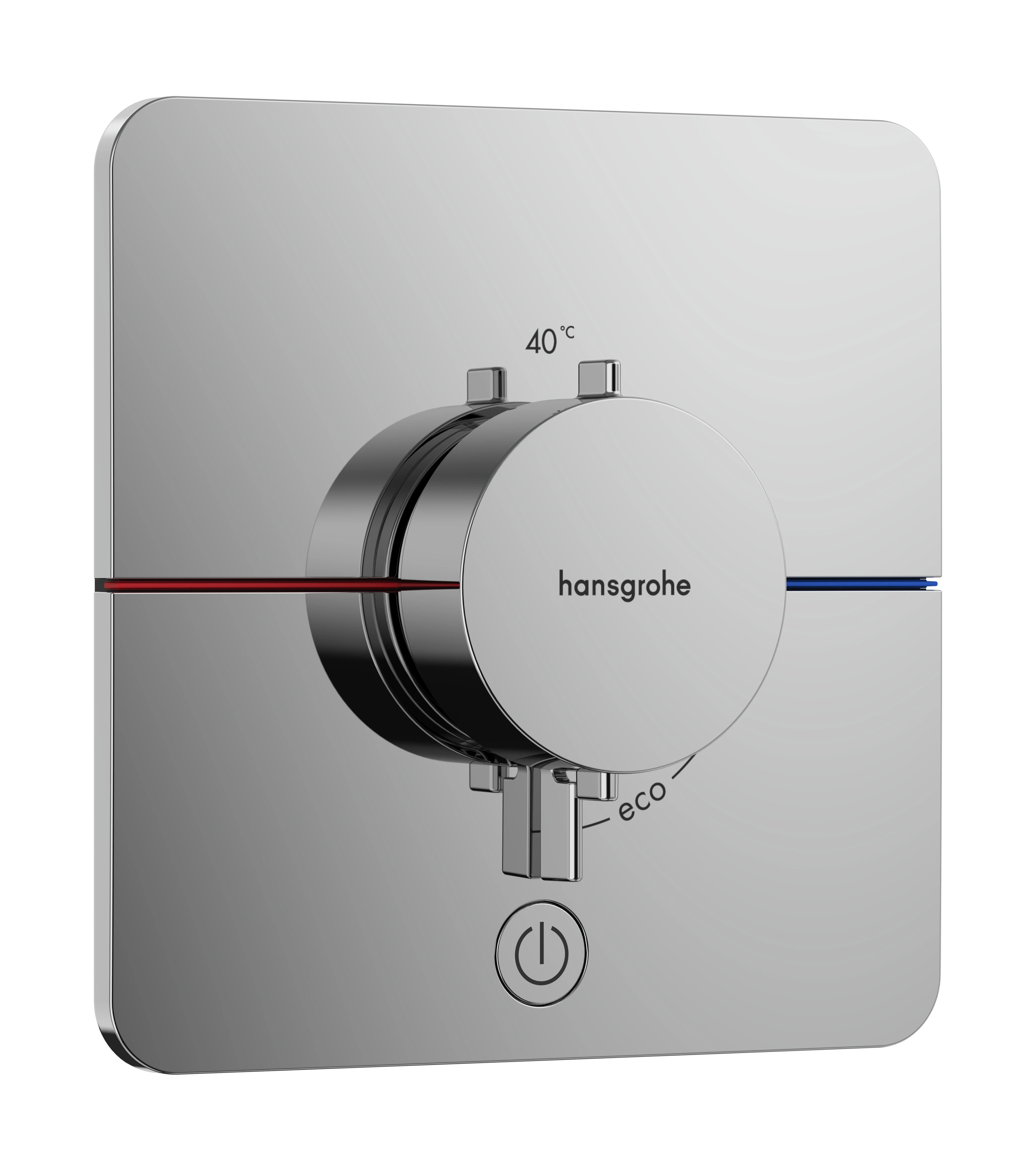 ShowerSelect Comfort Q Thermostat Unterputz für 1 Verbraucher und einen zusätzlichen Abgang Chrom