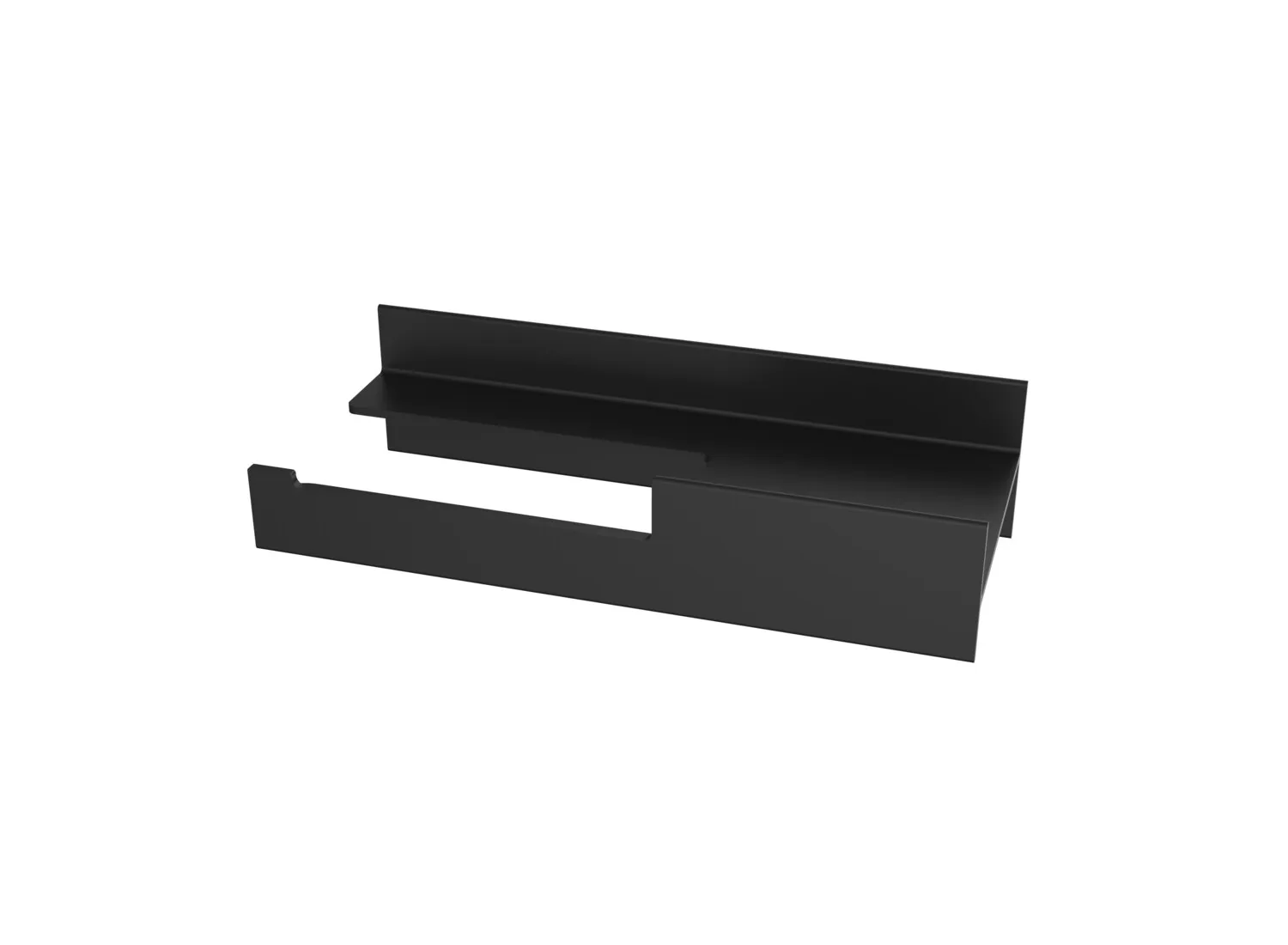 Papierhalter Aura links offen, schwarz Papierhalter Aura links offen, schwarz